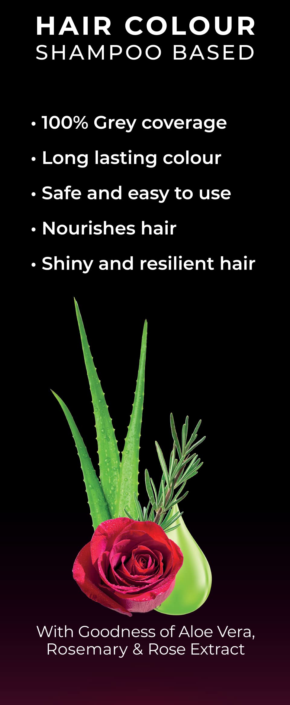 Natural Black 1.0 Ammonia-Free Permanent Hair Color Shampoo - 20g Pack of 10 for Men & Women | DIY At-Home Hair Dye for Gray Coverage & Vibrant Color