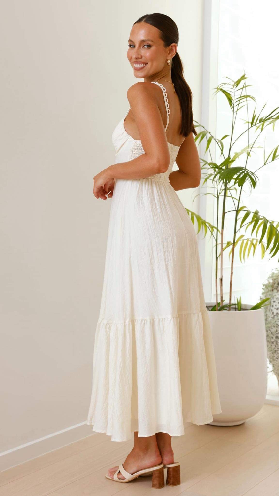 Beatrix Maxi Dress - Flowy Butter Yellow Summer Dress for Women | Beach Vacation, Boho Chic Outfit, Casual Daywear