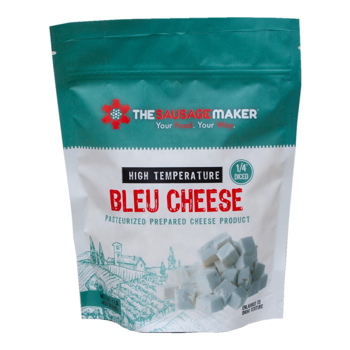 High Temperature Cheese Assortment Pack - 5 x 1 Pound Packs - Perfect for Sausage Making, Pizza Toppings & Charcuterie Boards - The Sausage Maker