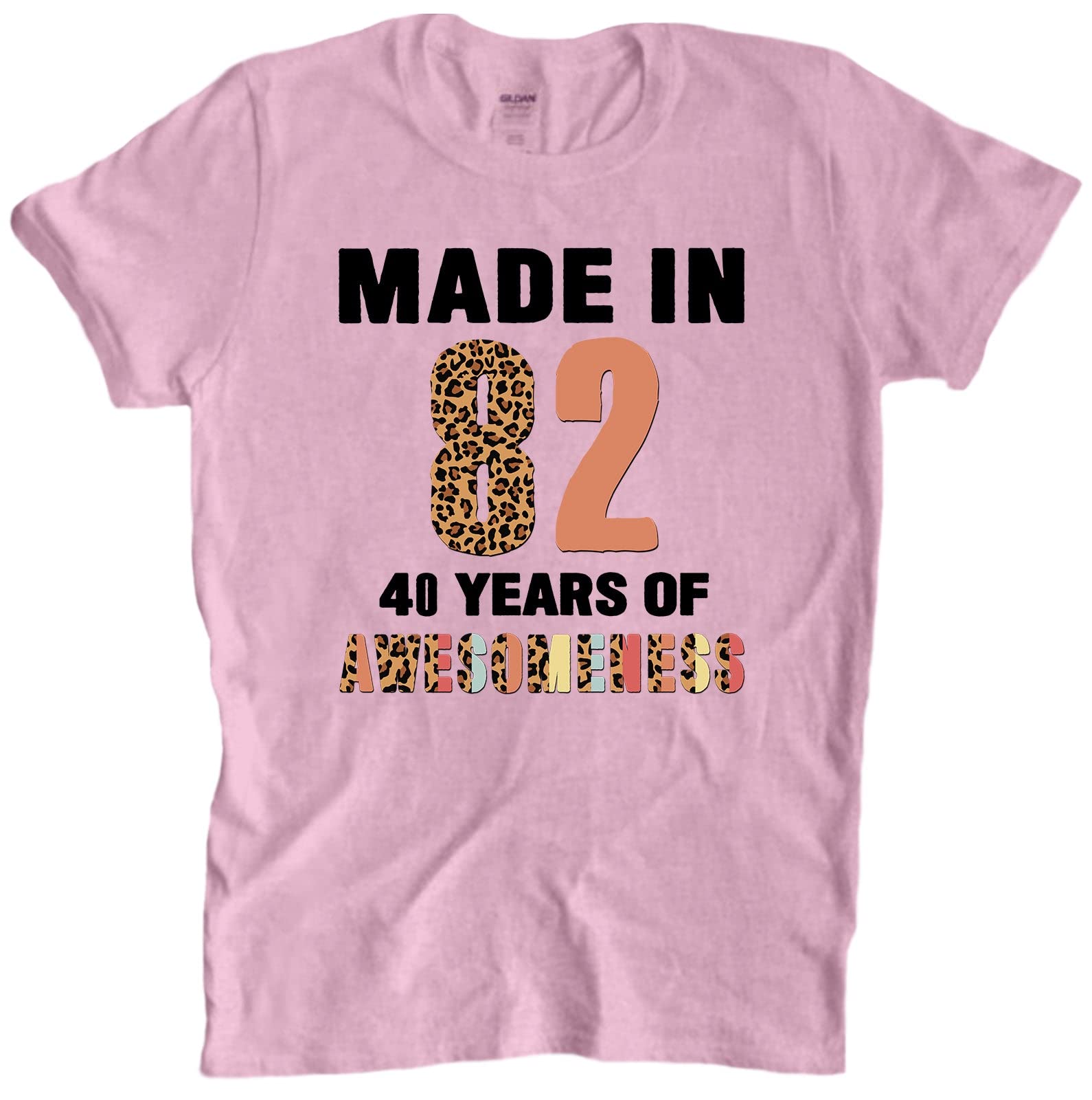 Lotacy 40th Birthday Shirt for Women - Vintage 1982 Design, Funny 40 Years of Awesomeness Gift - Perfect for Birthday Parties & Milestone Celebrations