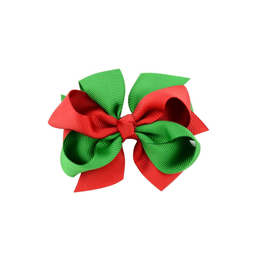 Bestoyard 12Pcs Christmas Hair Bows Clips for Girls - Cute Bowknot Hairpins & Hair Accessories Set for Baby Toddlers Kids (Mixed Styles) - Perfect for Holiday Parties, School Events & Photo Shoots