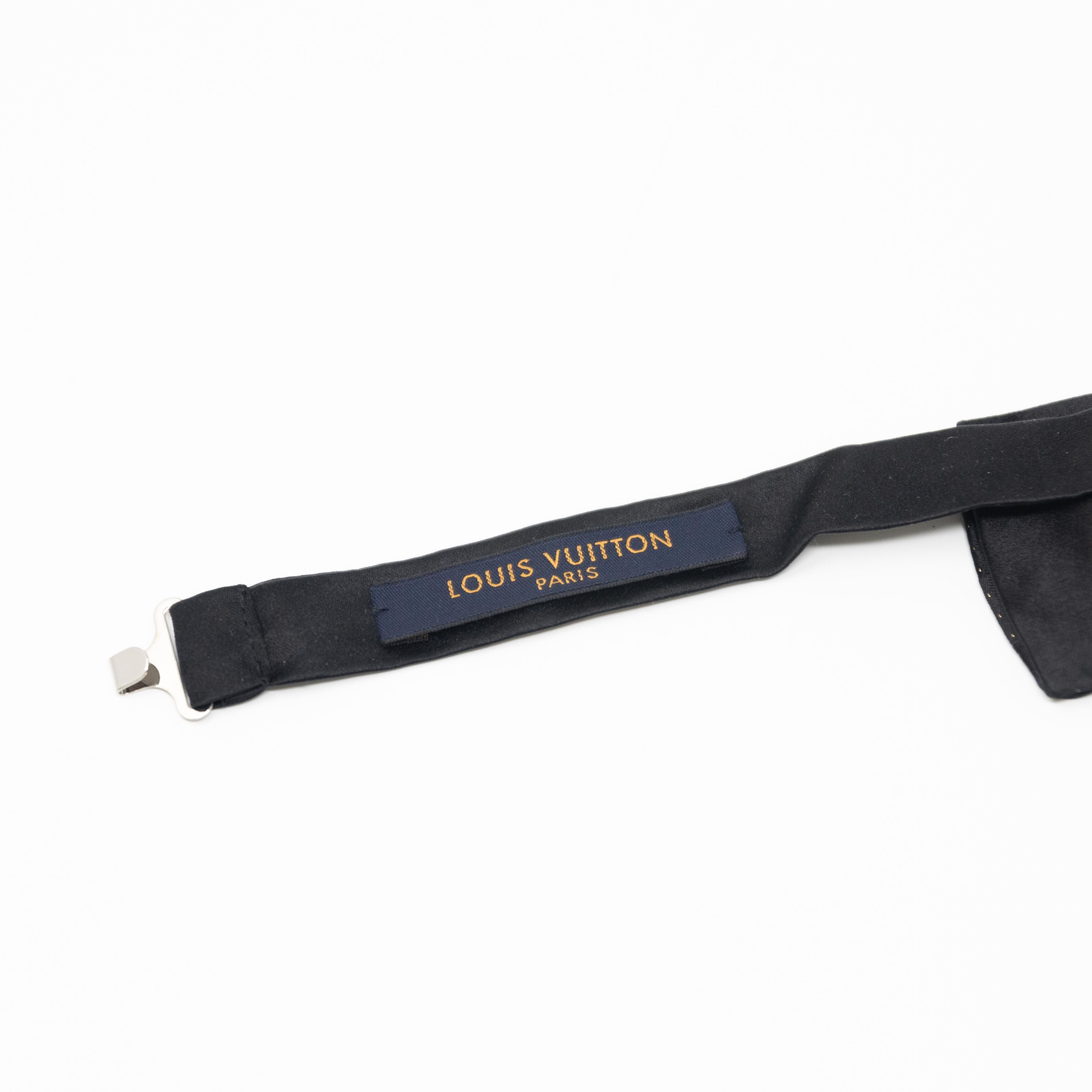 Louis Vuitton Damier Bow Tie for Men - Elegant Designer Necktie for Weddings, Parties & Formal Events