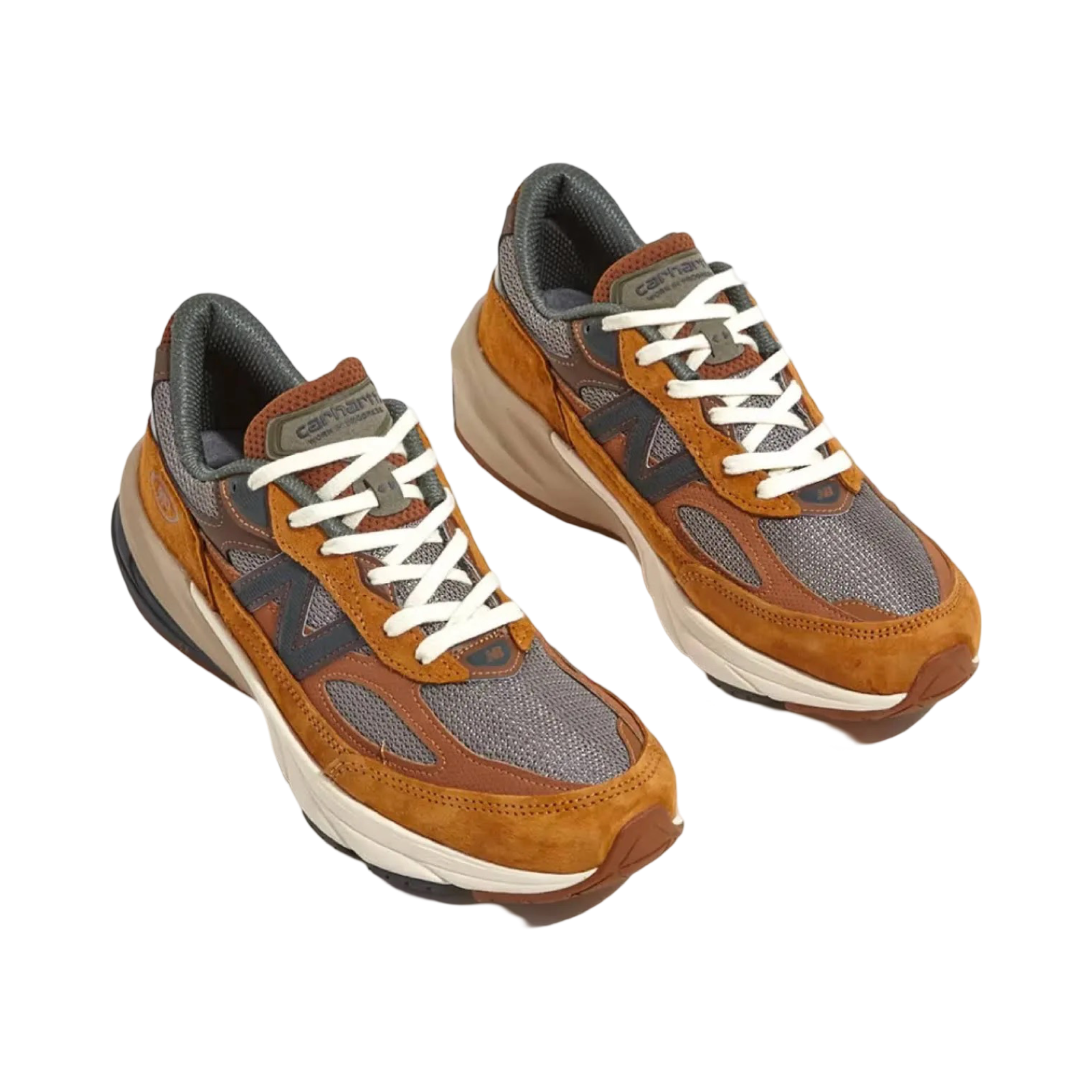 New Balance 990v6 Men's Running Shoes in Brown - Carhartt Collaboration - Perfect for Jogging, Gym Workouts & Casual Wear
