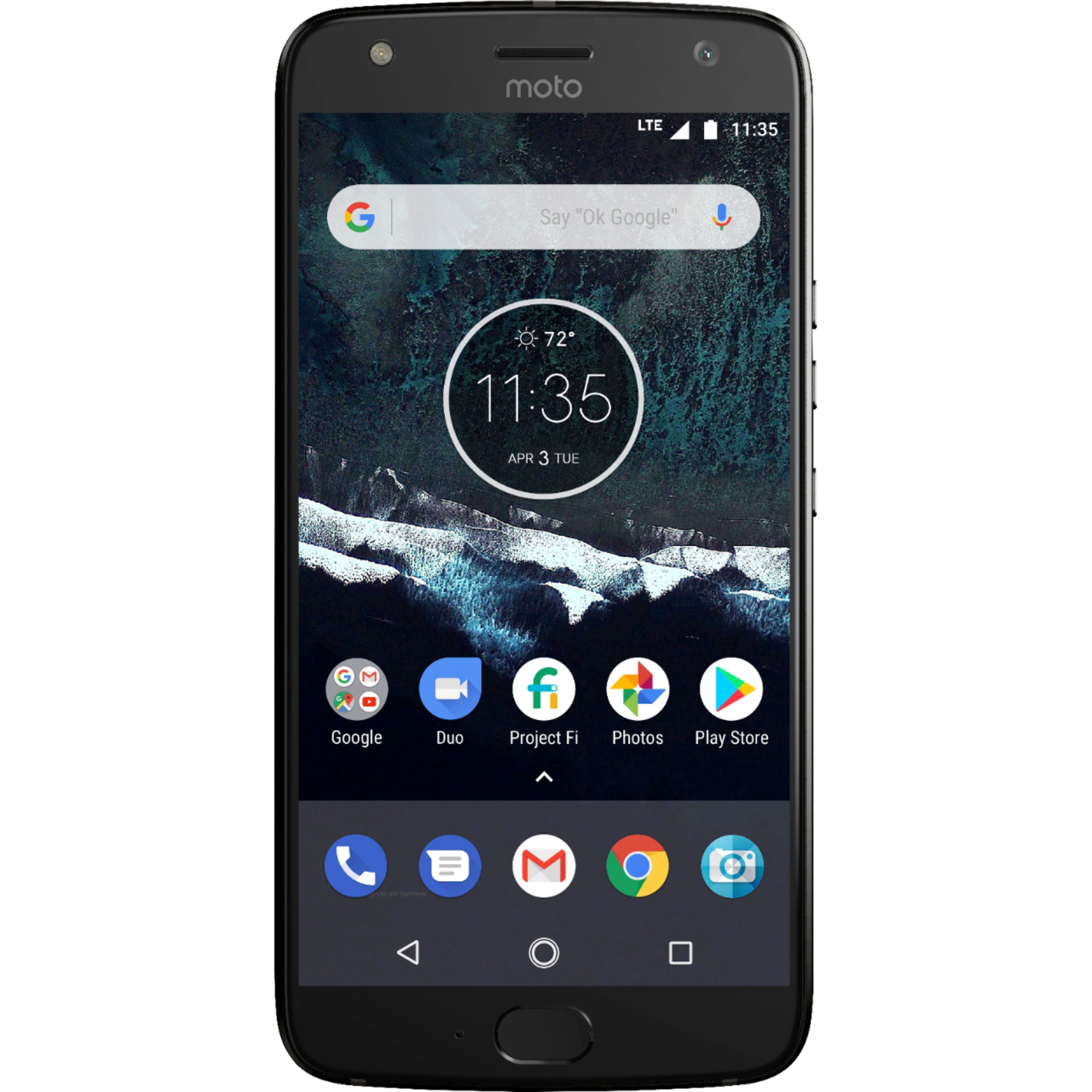 Unlocked Motorola Moto X 4th Gen 32GB Smartphone - Super Black (CDMA Compatible) for Business & Travel Use