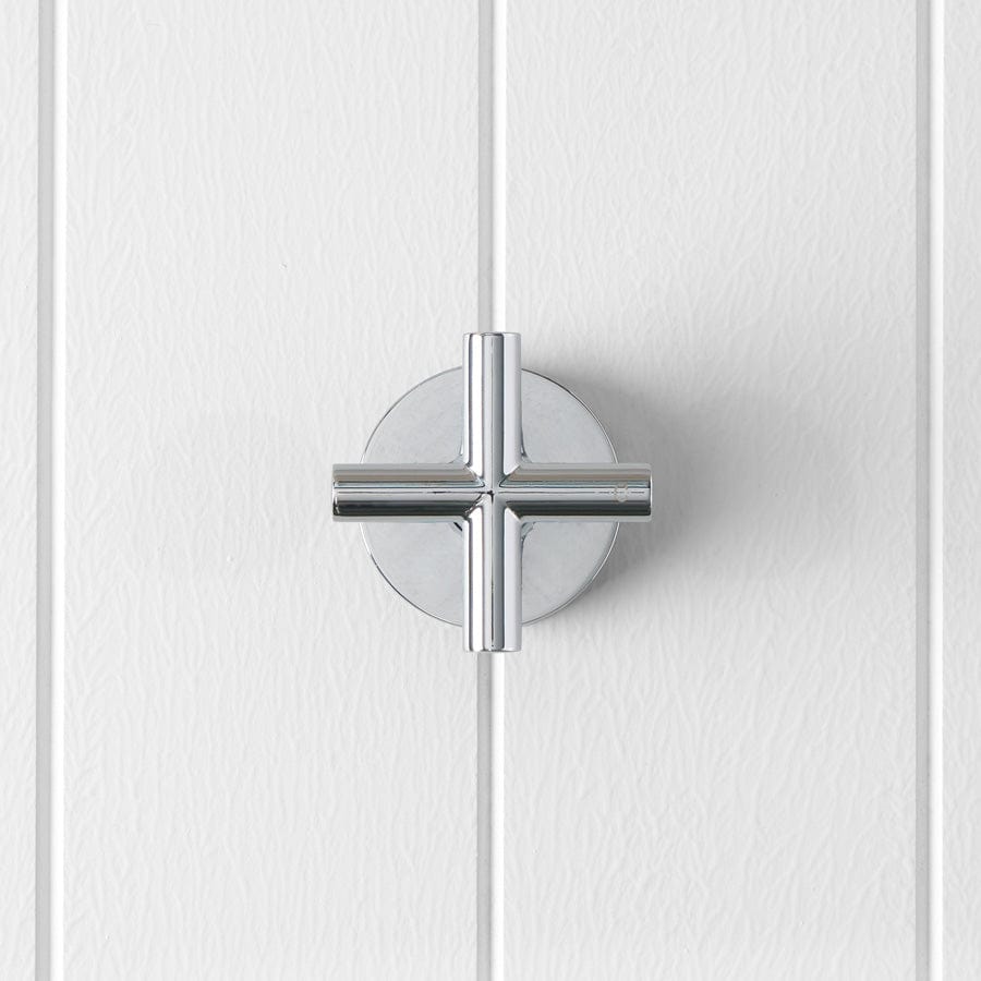 Stainless Steel Cross Taps Chrome Plated for Kitchen & Bathroom - Perfect for Sink, Shower, and Tub Faucet Installations