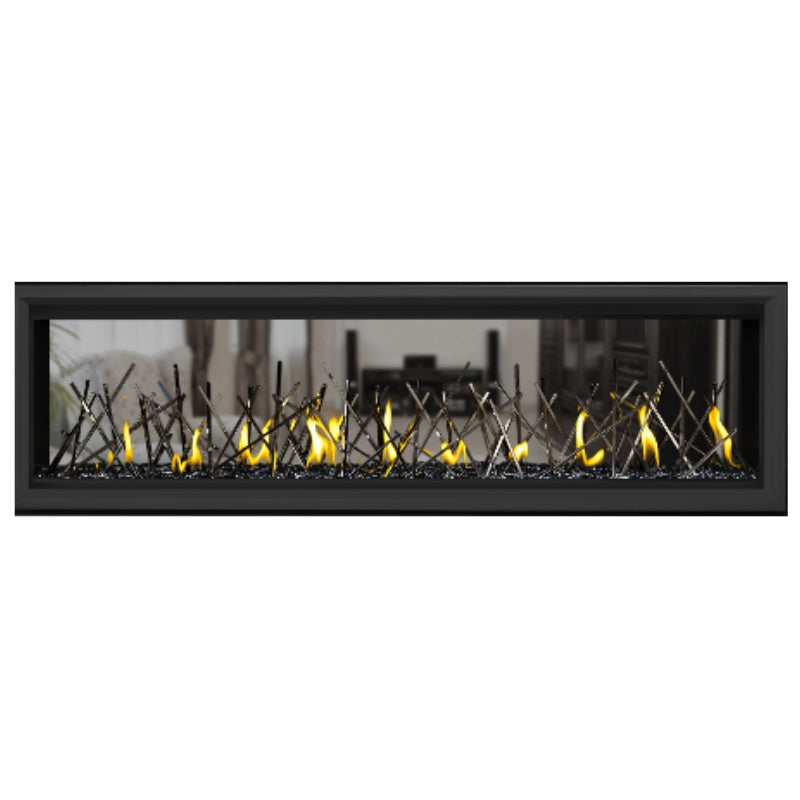 Napoleon Vector 62 See Through Linear Direct Vent Gas Fireplace - LV62N2 | Modern Home Heating Solution for Living Rooms & Patios