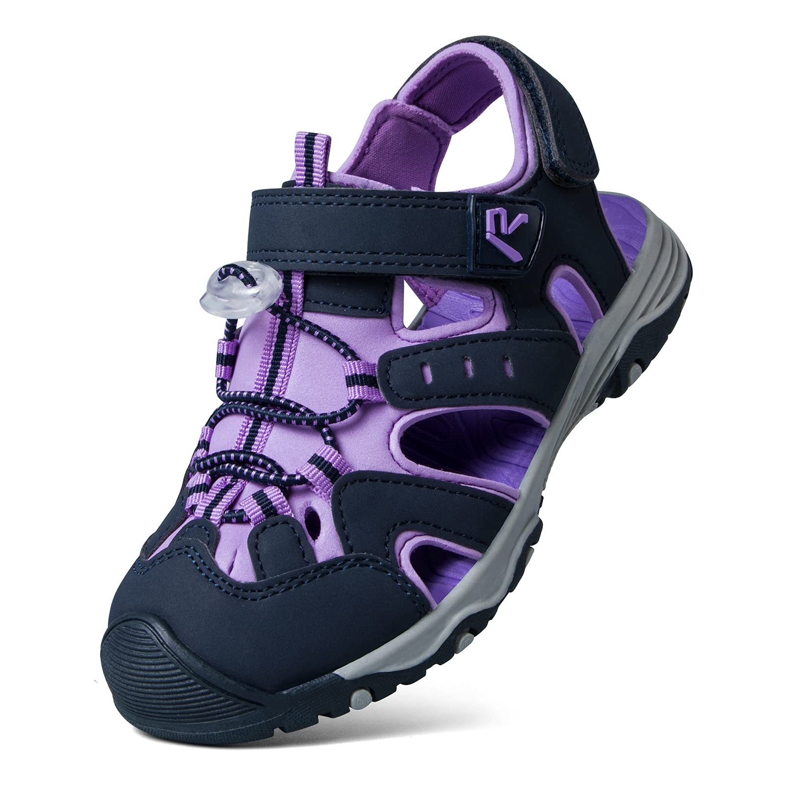 RUNSIDE Boys & Girls Closed-Toe Hiking Sandals - Waterproof Outdoor Walking Shoes for Toddler, Little Kid & Big Kid - Summer Water Shoes for Beach, Pool & Playground Adventures