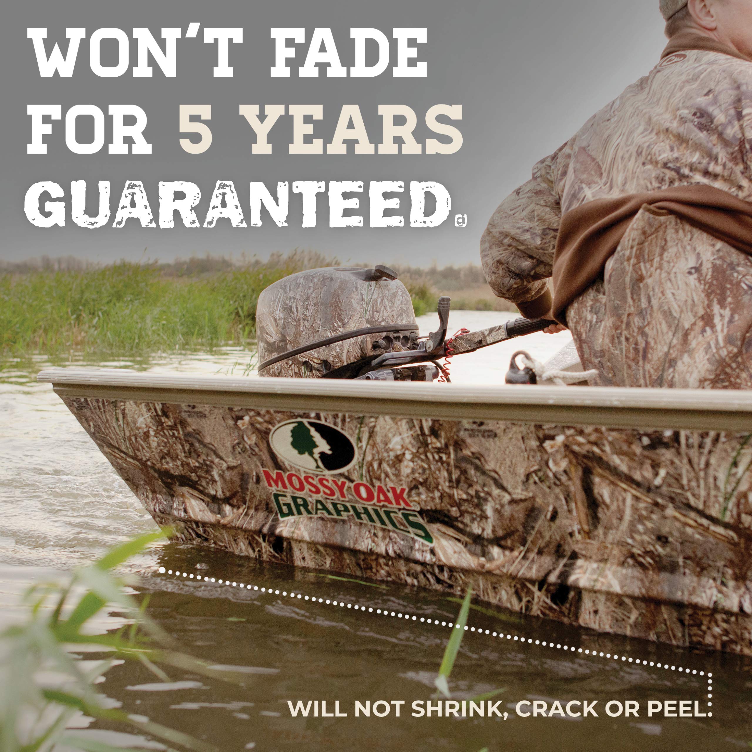 Mossy Oak Bottomland Camo Vinyl Boat Wrap Kit - 24