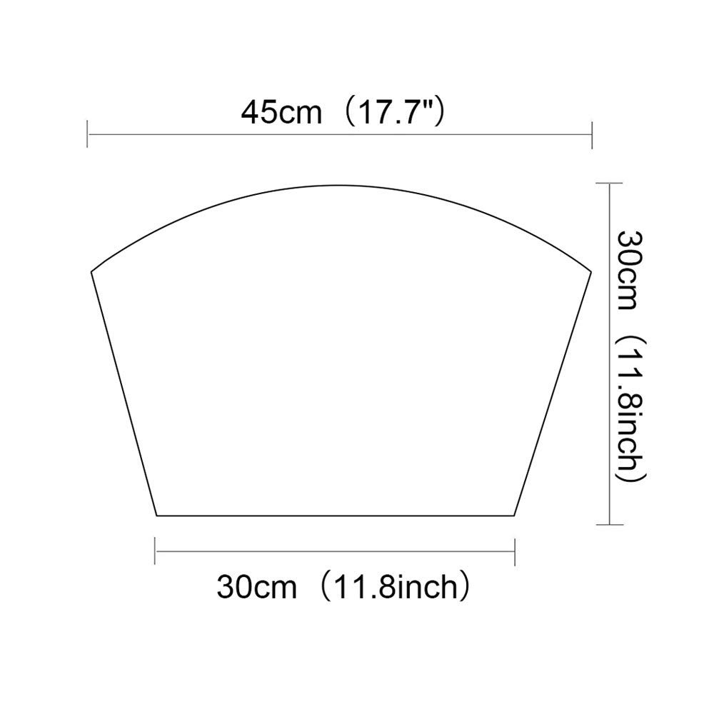 SHACOS 4-Piece Round Wedge Placemats Set - Burgundy Red Heat-Resistant Table Mats for Dining, Easy to Clean - Perfect for Dinner Parties, Holiday Gatherings & Everyday Use