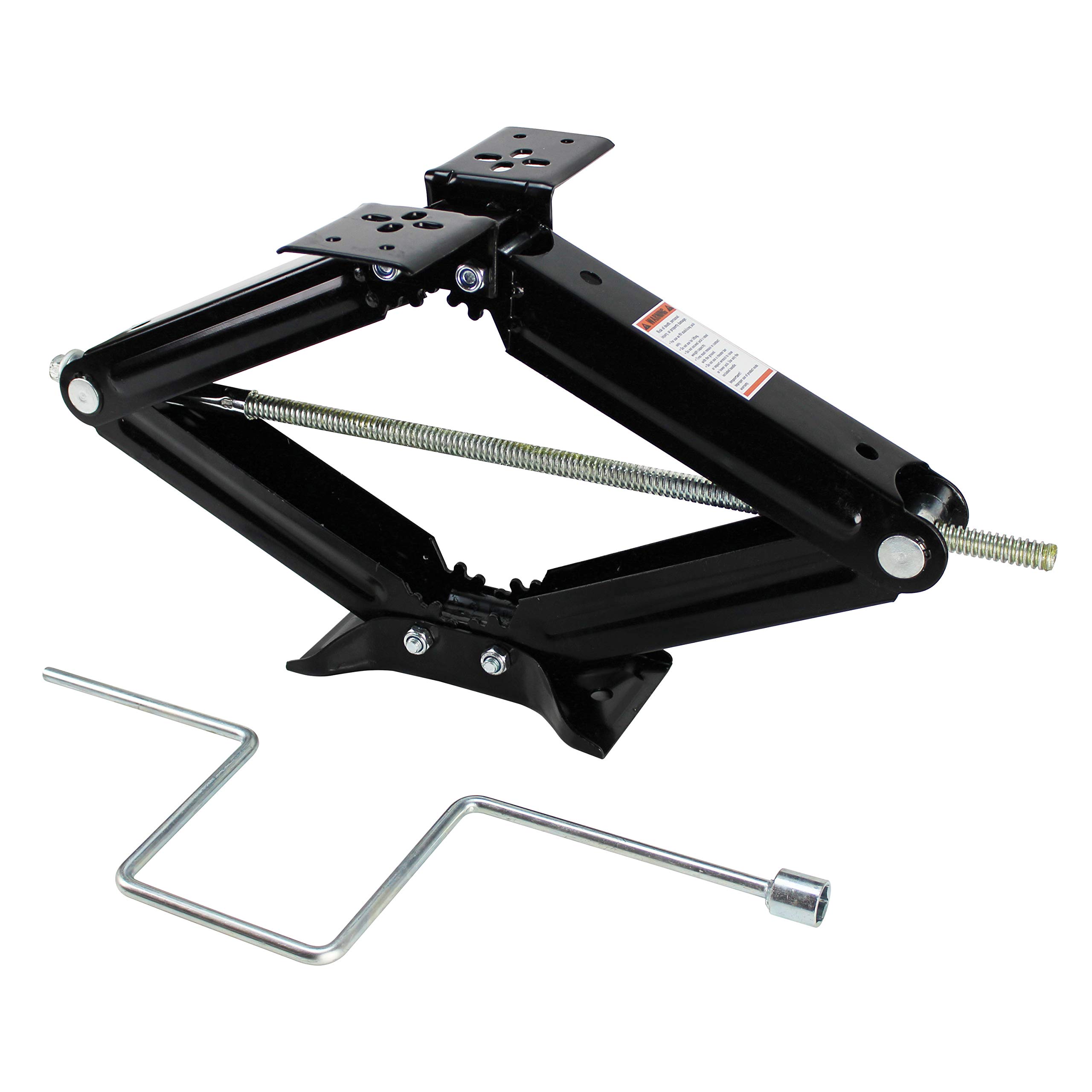 QP-RVJ-S24 RV Stabilizing and Leveling Scissor Jack - Heavy Duty 5,000 lbs Capacity, 24 Inch Silver Pair - Perfect for Camper, Trailer & Motorhome Leveling on Uneven Terrain