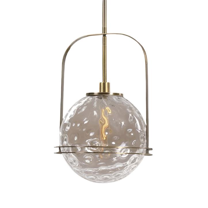 Vespera 1 Liter Pendant Light - Modern Glass Hanging Lamp for Dining Room, Kitchen Island, or Living Room Decor