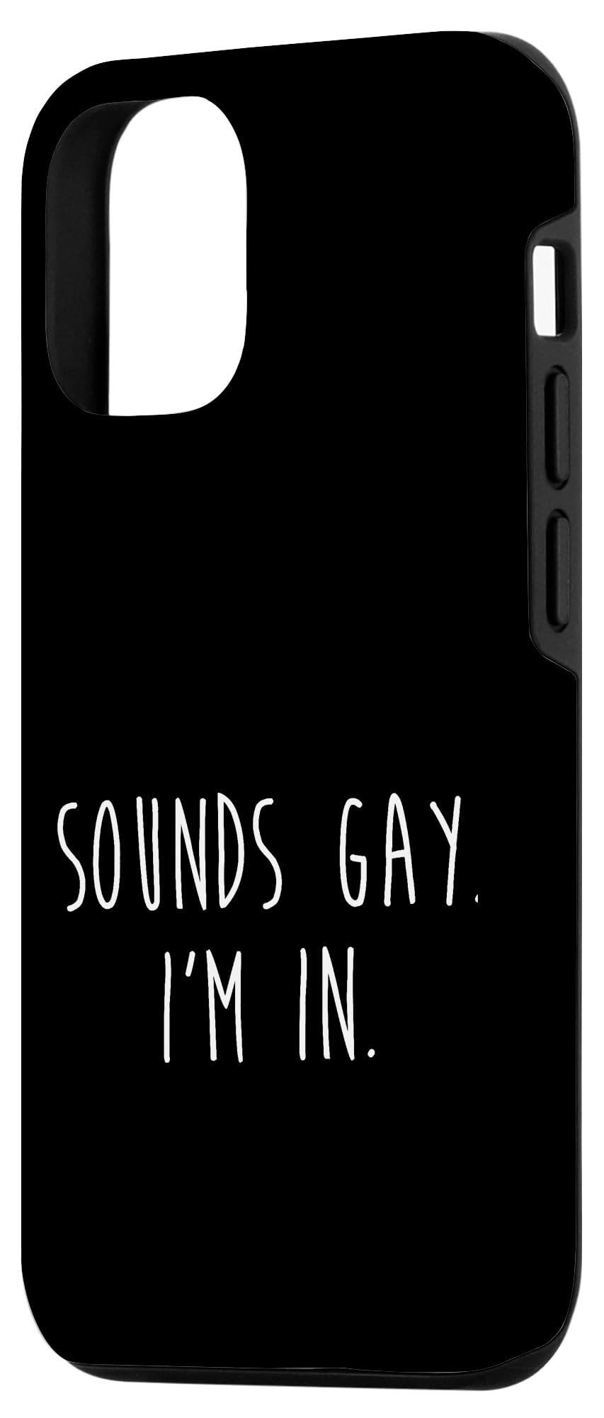 Funny LGBTQ Pride iPhone 12/12 Pro Case - 'Sounds Gay I'm In' Protective Phone Cover for Gay Rights Support - Perfect for Pride Month, Parades & Everyday Use