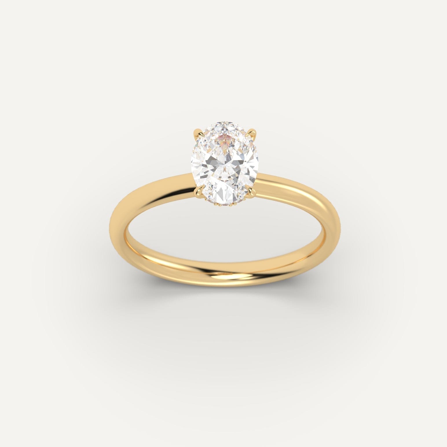 1 Carat Oval Cut Diamond Engagement Ring - Elegant Solitaire Wedding Band for Women, Perfect for Proposals, Anniversaries & Special Occasions