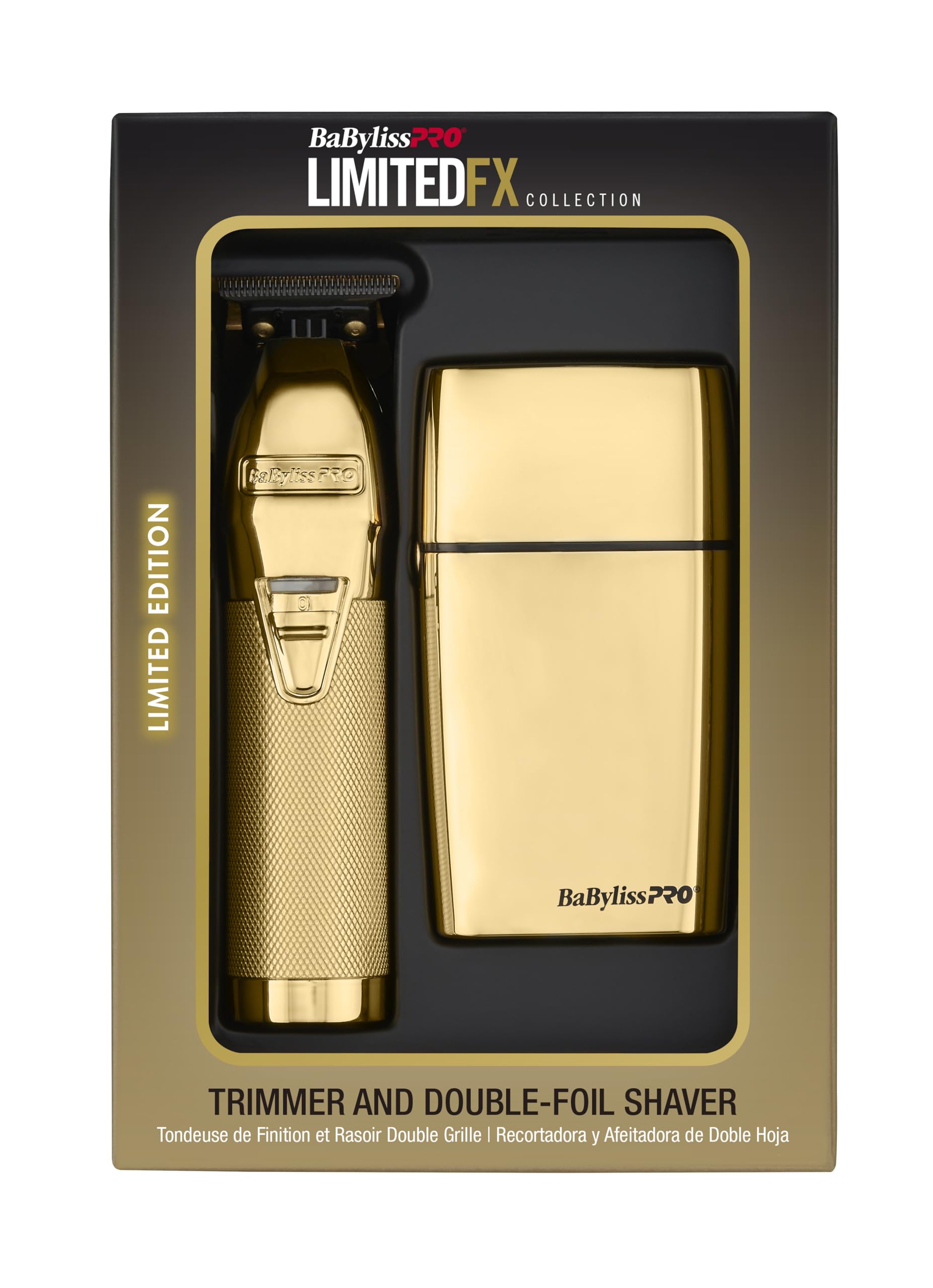 BaBylissPRO LIMITEDFX Professional Hair Trimmer & Shaver Kit - Precision Grooming for Men's Beard, Mustache & Hair Cutting - Perfect for Home Barbering & Salon Use
