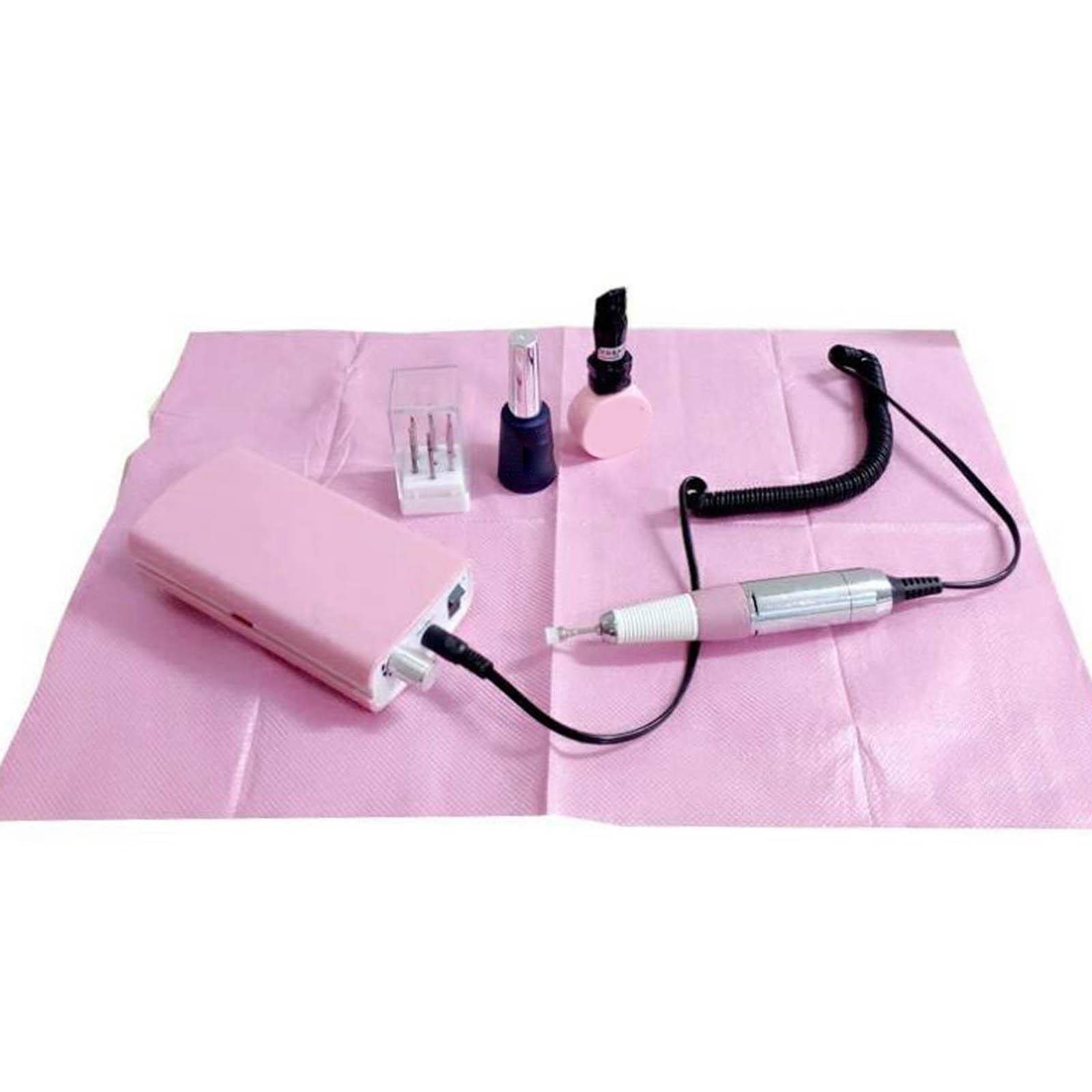 VMS INDIA Portable Salon Nail Art Paper Table Pad - Waterproof Desk Mat (50pcs) - Perfect for Nail Salons, Home Manicures & Professional Nail Technicians