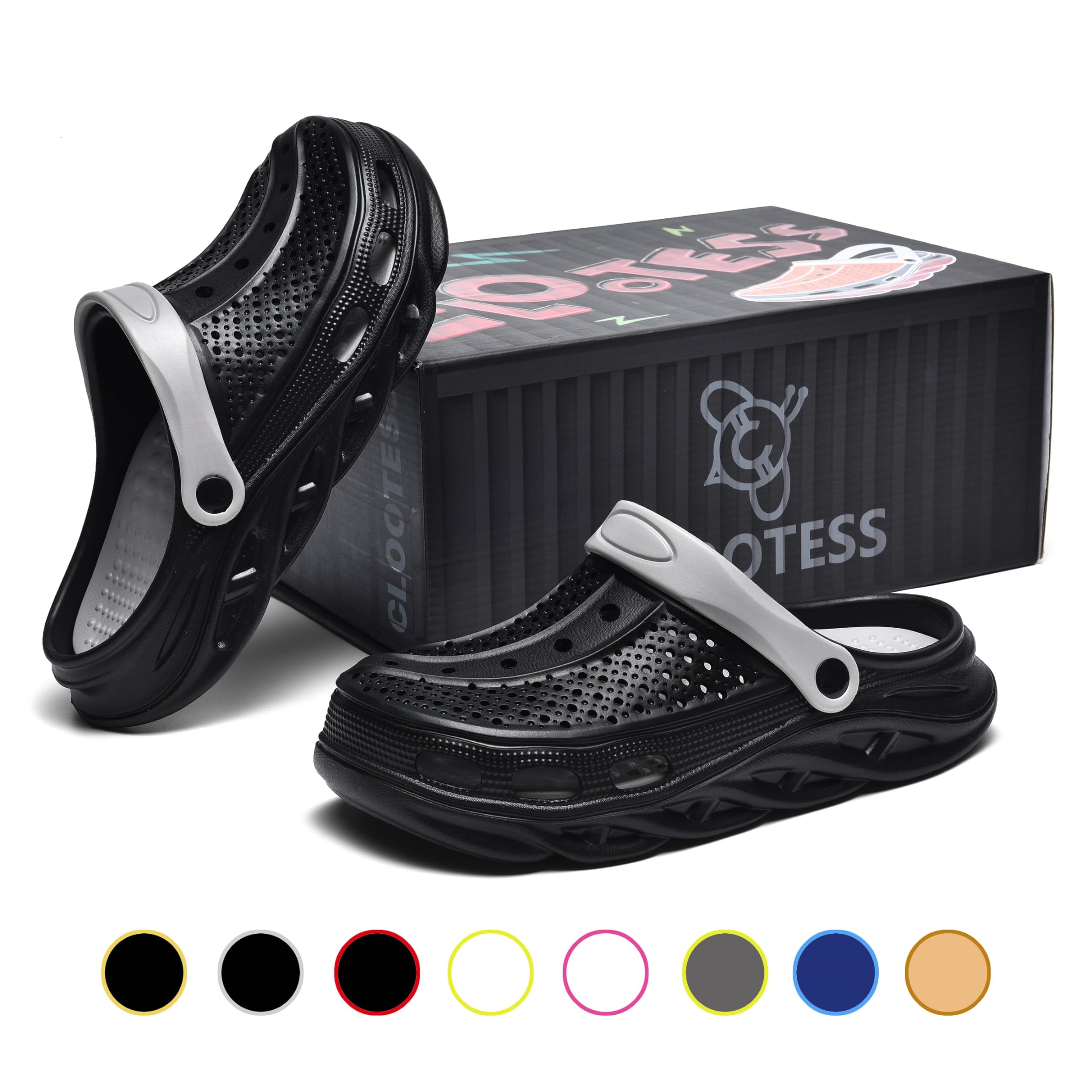 **Clootess Arch Support Garden Clogs – Orthopedic Sandals for Women & Men – Plantar Fasciitis Relief, Pillow Cushion Insoles – Perfect for Gardening, Walking & Recovery**