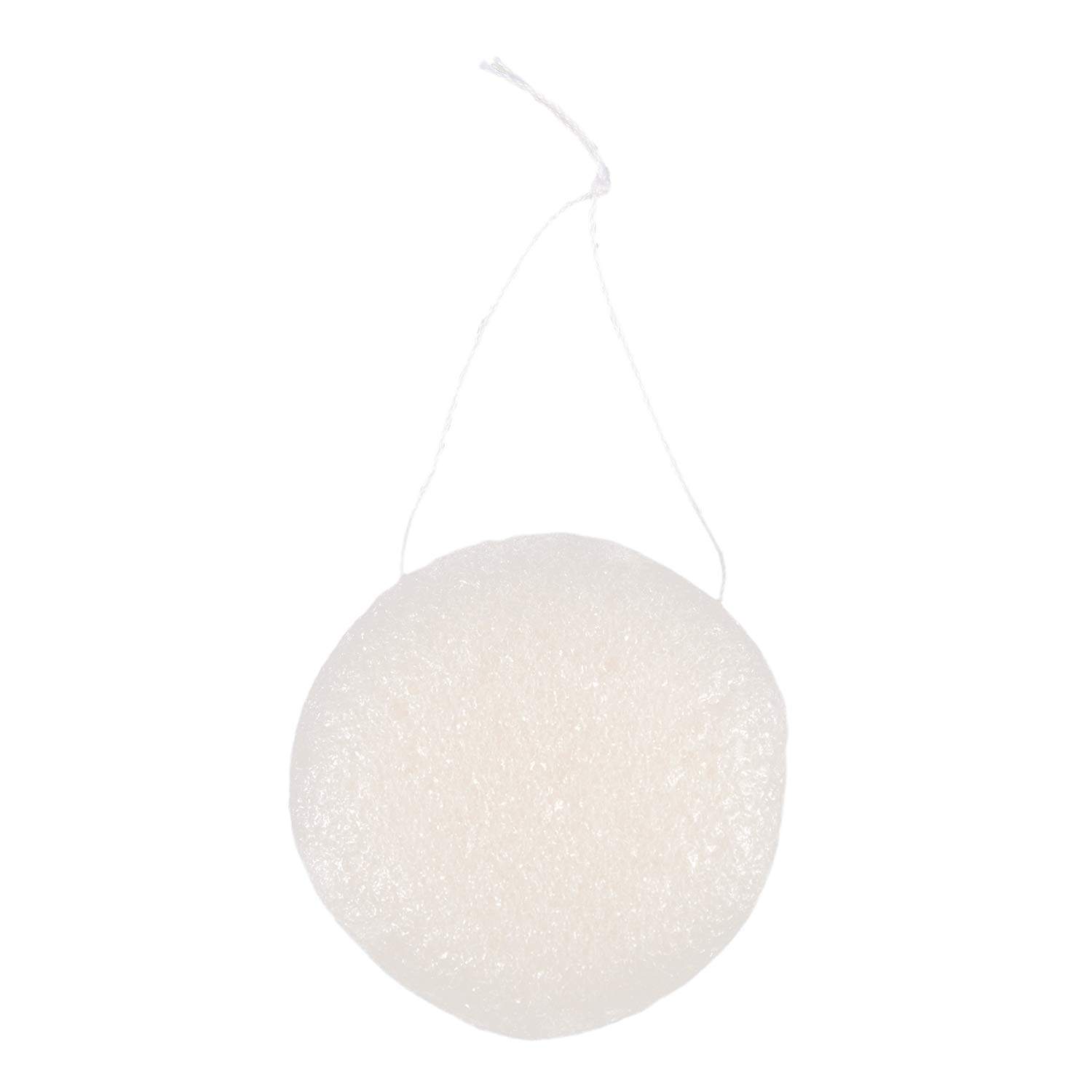 Natural Konjac Sponge for Face & Body - Exfoliating & Cleansing Konnyaku Jelly Fiber Wash Pad | Gentle Exfoliator for Sensitive Skin | Vegan Skincare & Makeup Removal Tool | Perfect for Daily Cleansing Routine