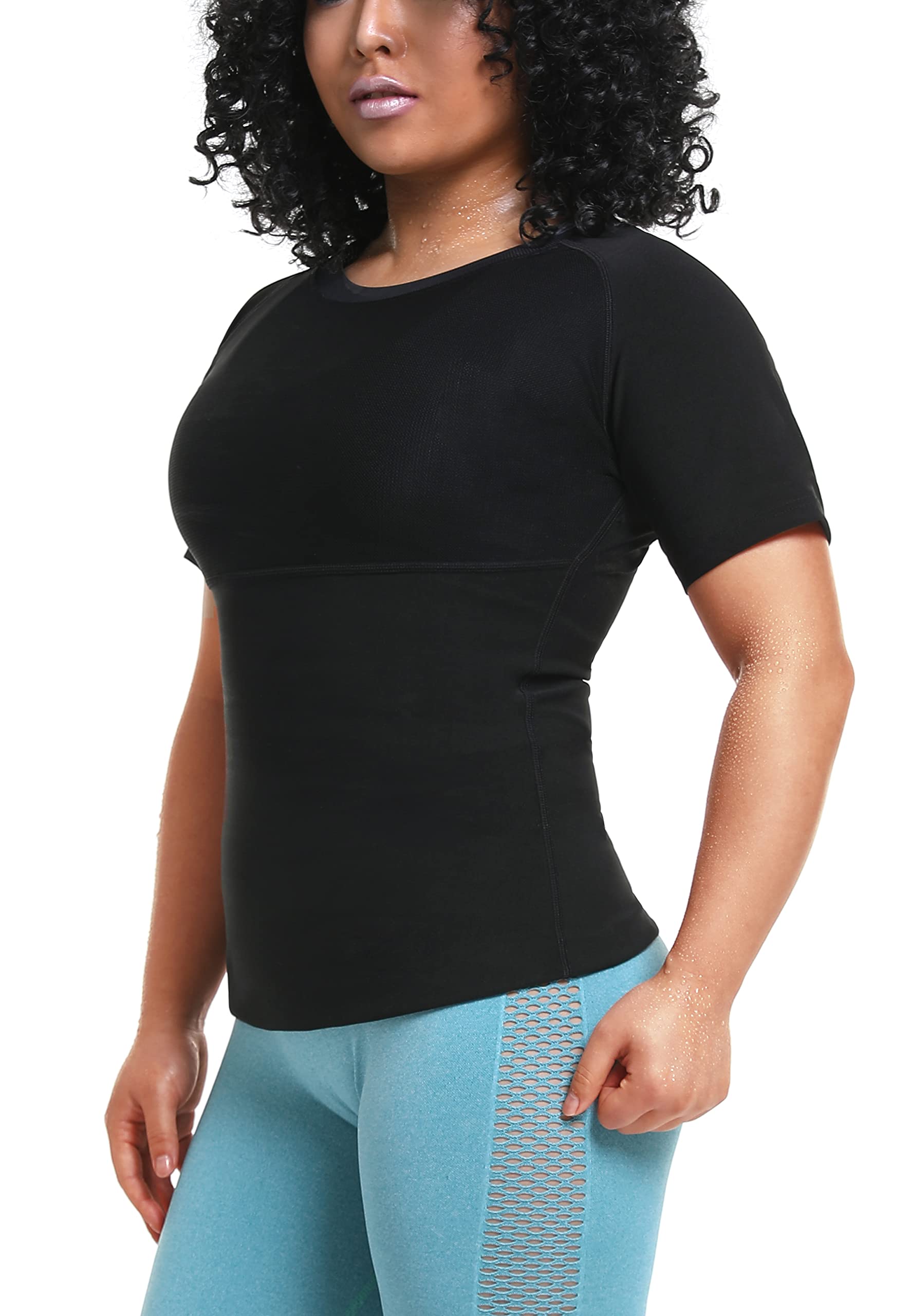 Women's Sauna Sweat Shirt - Athletic Compression T-Shirt with Heat Trapping Technology | Workout, Yoga & Detox Sauna Vest for Women | Perfect for Gym, Hot Yoga & Weight Loss Sessions