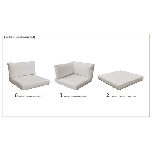 TK Classics Beige Sofa Cover Set for MONACO-13a - Premium Stretchable Furniture Protector (Cushions Not Included) | Perfect for Living Room, Bedroom & Home Decor