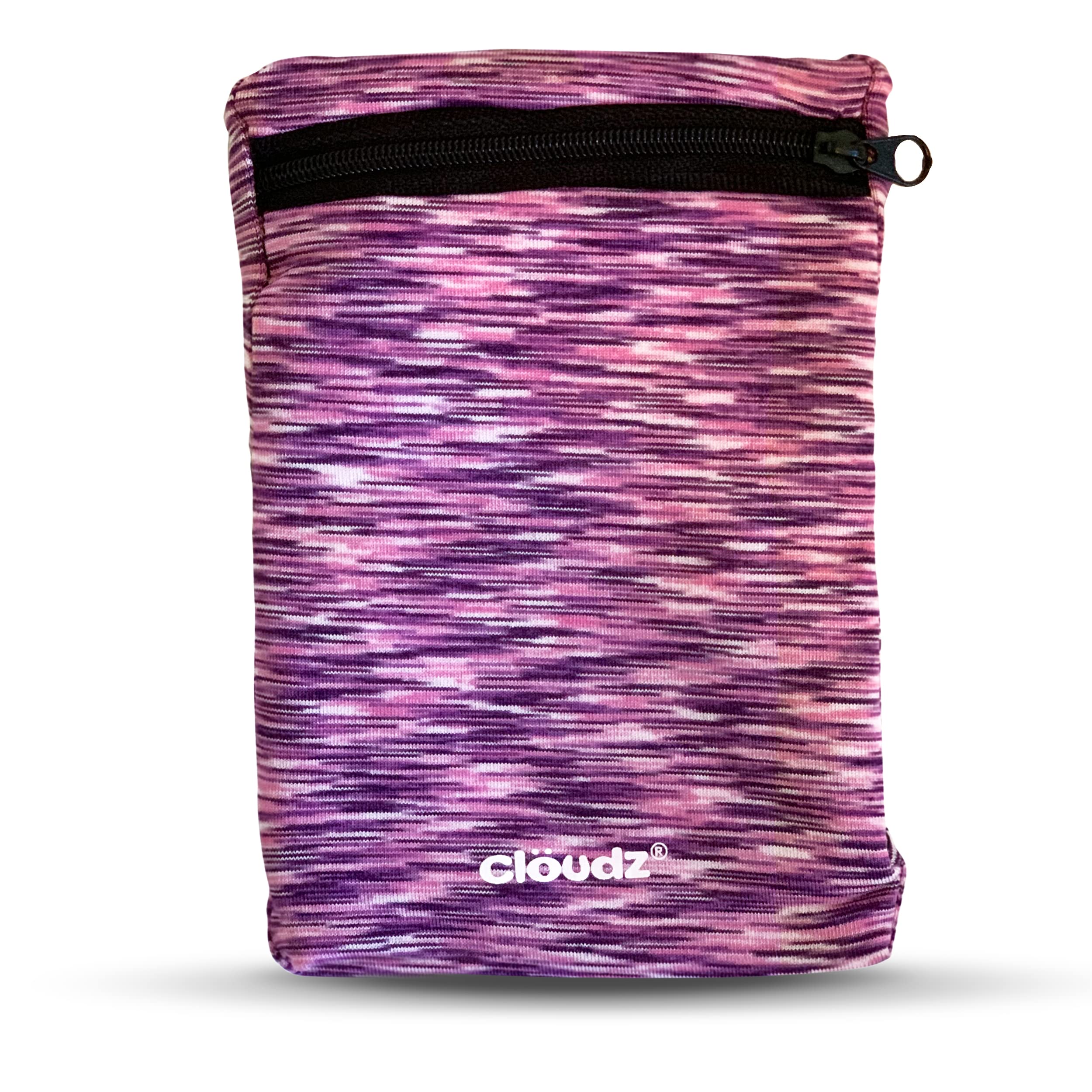 Cloudz (2-Pack) RFID Blocking Wrist Wallet - Purple & Pink for Travel, Running & Outdoor Activities