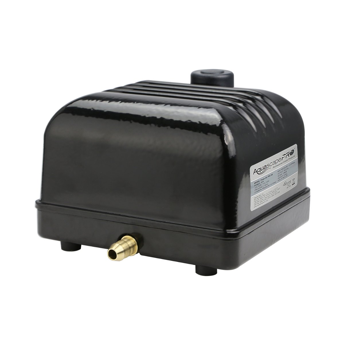 Aquascape Pro Air 20 Pond Aerator - Energy Efficient Outdoor Aeration Compressor for Koi Ponds, Water Gardens & Fountains | 61017 Black | Improves Water Quality & Fish Health