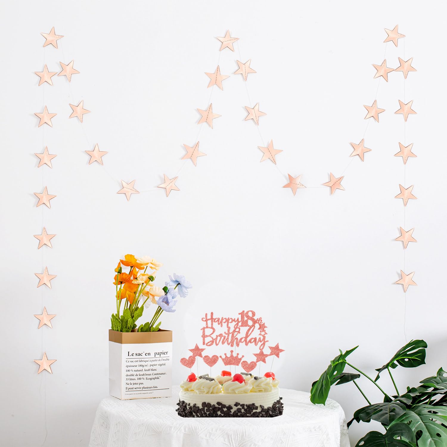 15th Birthday Rose Gold Balloons for Girls - Elegant Party Decorations for Sweet 16, 18th Birthday & Anniversary Celebrations | Perfect for Birthday Parties, Baby Showers & Special Events
