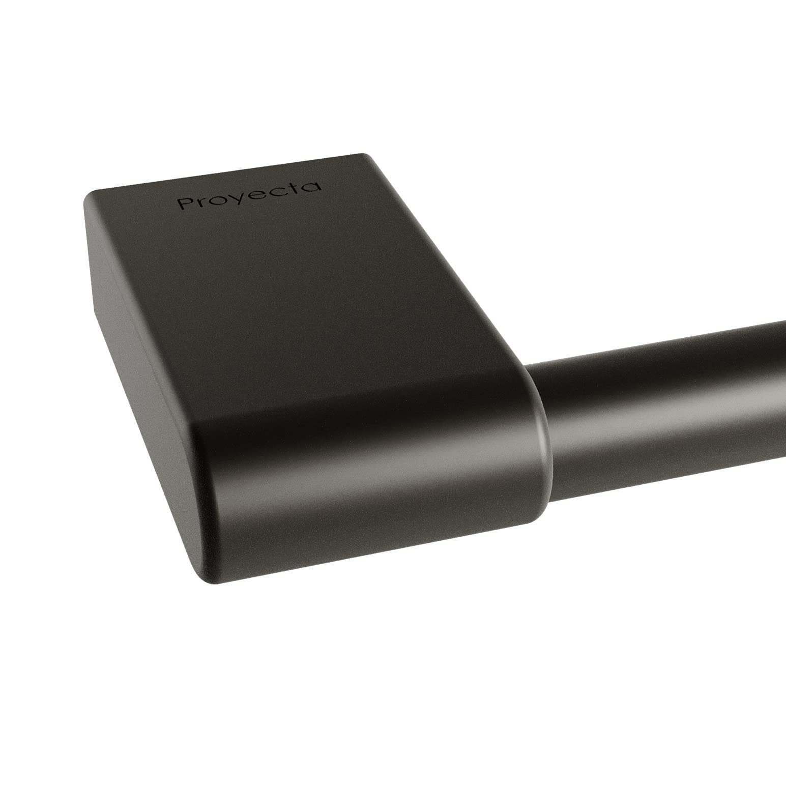 HELVEX Integra Collection Small Towel Bar - Matte Black Bathroom Towel Holder - Durable Bathroom Hardware for Bath, Shower & Spa - UIN-09-MB
