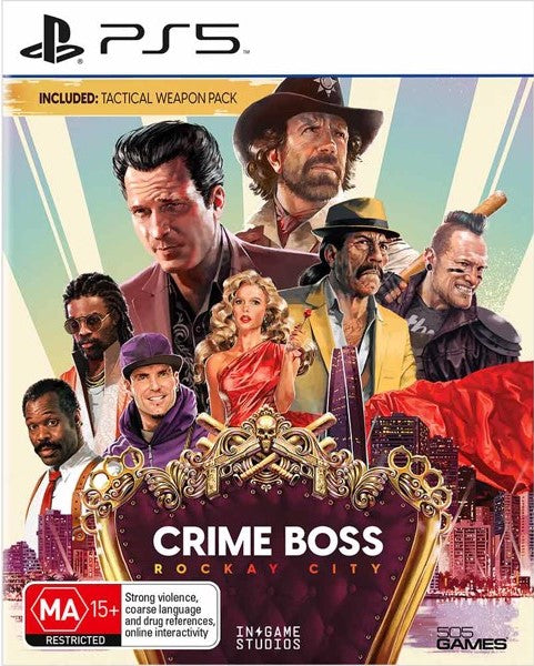 Crime Boss: Rockay City - PS5 Game for Playstation 5 | Action-Packed Crime Adventure | Perfect for Single-Player Story Mode & Thrilling Heist Missions