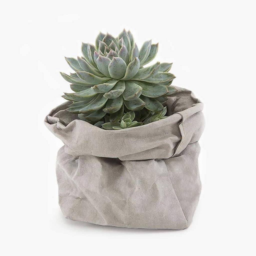 Eco-Friendly Reusable Kraft Paper Planter Bags - Washable Plant Flower Pot Covers & Storage Containers for Home Gardening | Perfect for Indoor Plants, Outdoor Gardens, and Organizing Small Items