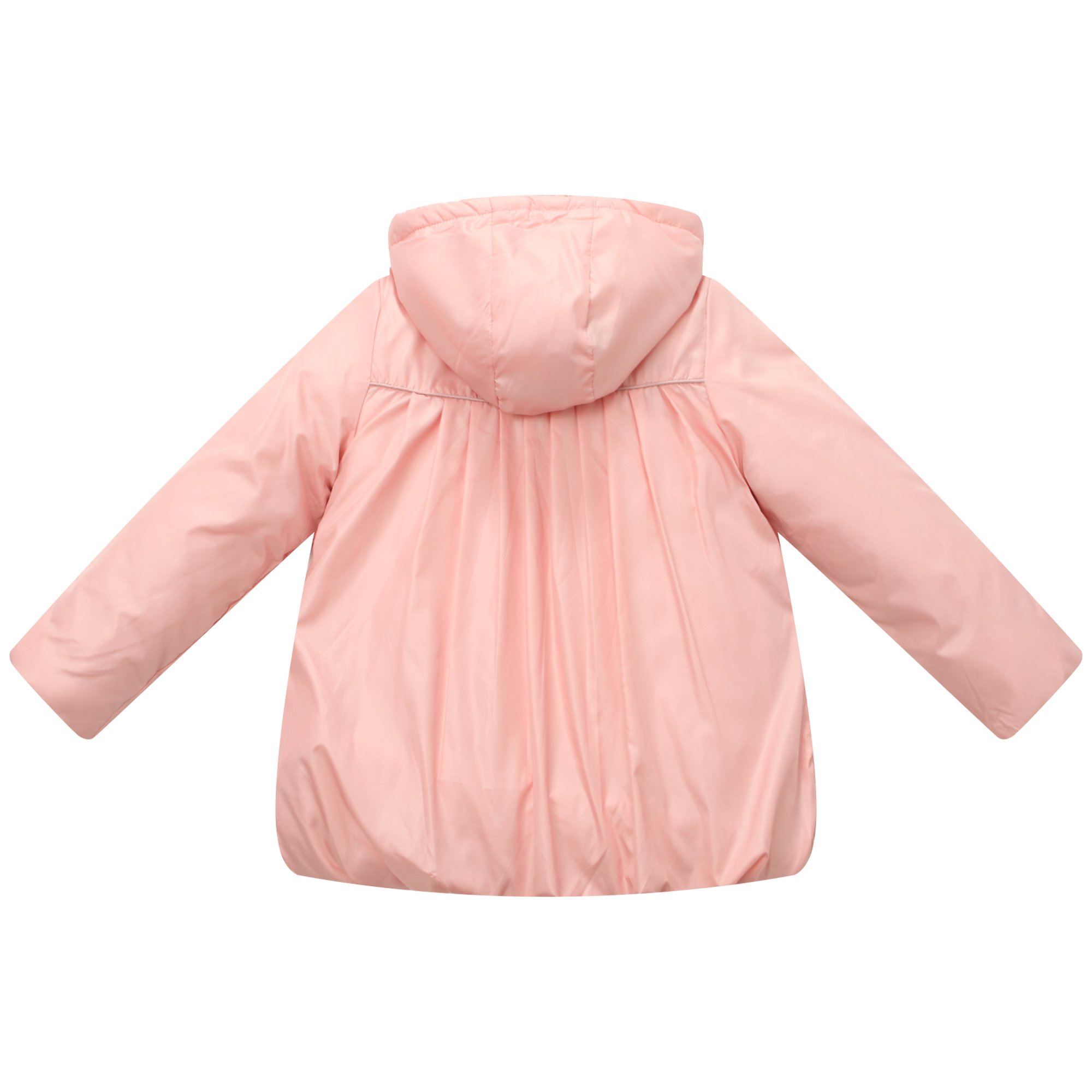 Richie House Little Girls' Padded Jacket with Bow - Warm Winter Coat for Kids, Cute Outerwear for School & Playtime
