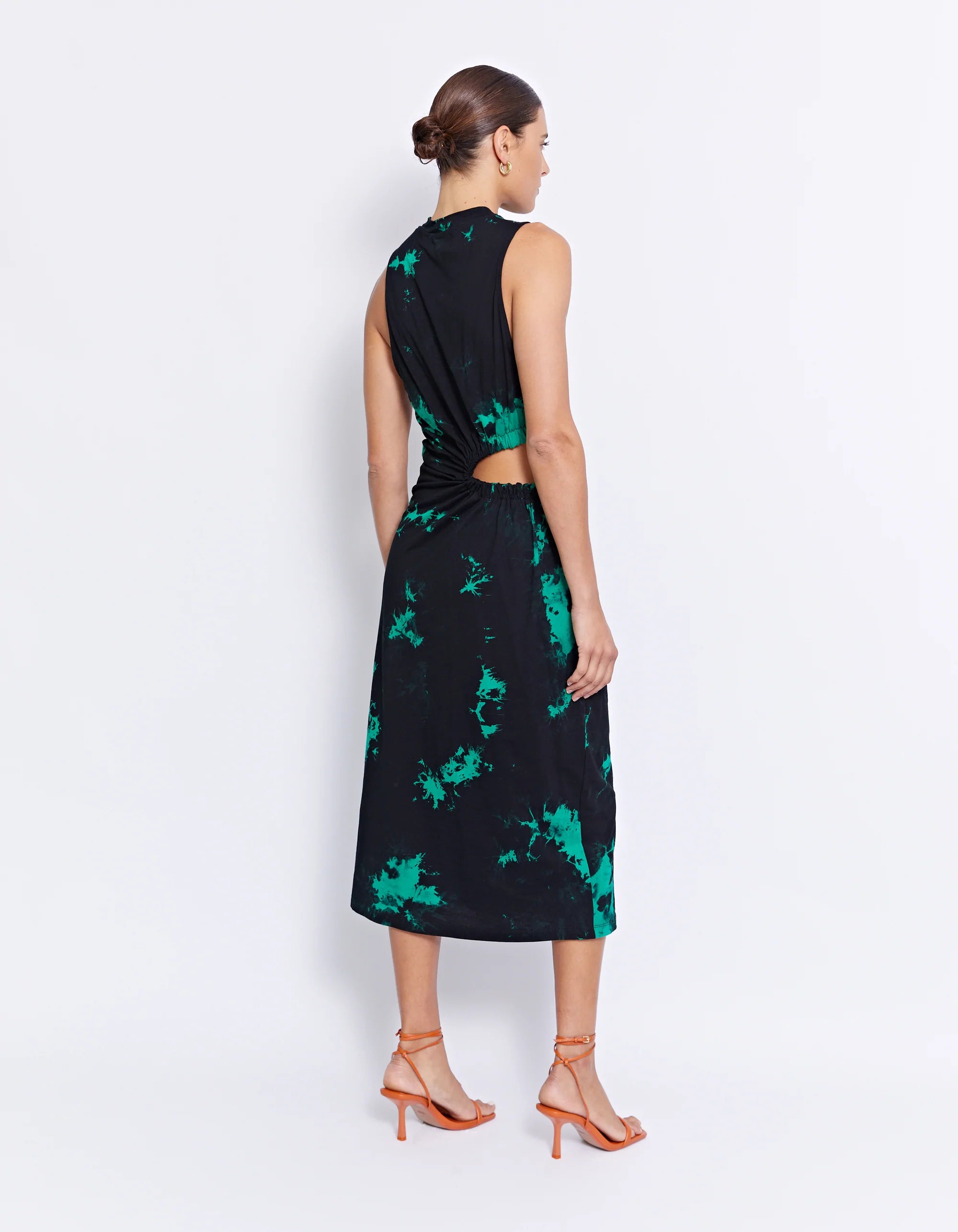 Enzo Dress | Elegant Ink Blue Flowy Maxi Dress for Women | Perfect for Weddings, Parties & Summer Vacations