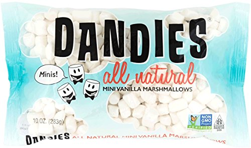Dandies Vegan Mini Marshmallows - Vanilla Flavor, 10oz (Pack of 2) | Gluten-Free, Gelatin-Free | Perfect for Hot Cocoa, Baking & Campfire S'mores