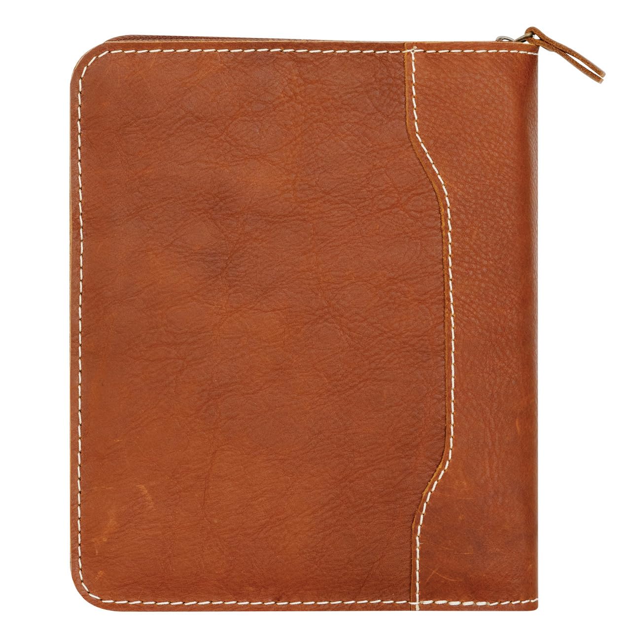 FranklinCovey Colt Leather Zipper Wire-Bound Notebook Cover - Classic Rustic Style for Business & Personal Use | Perfect for Office, Journaling & Travel Organization