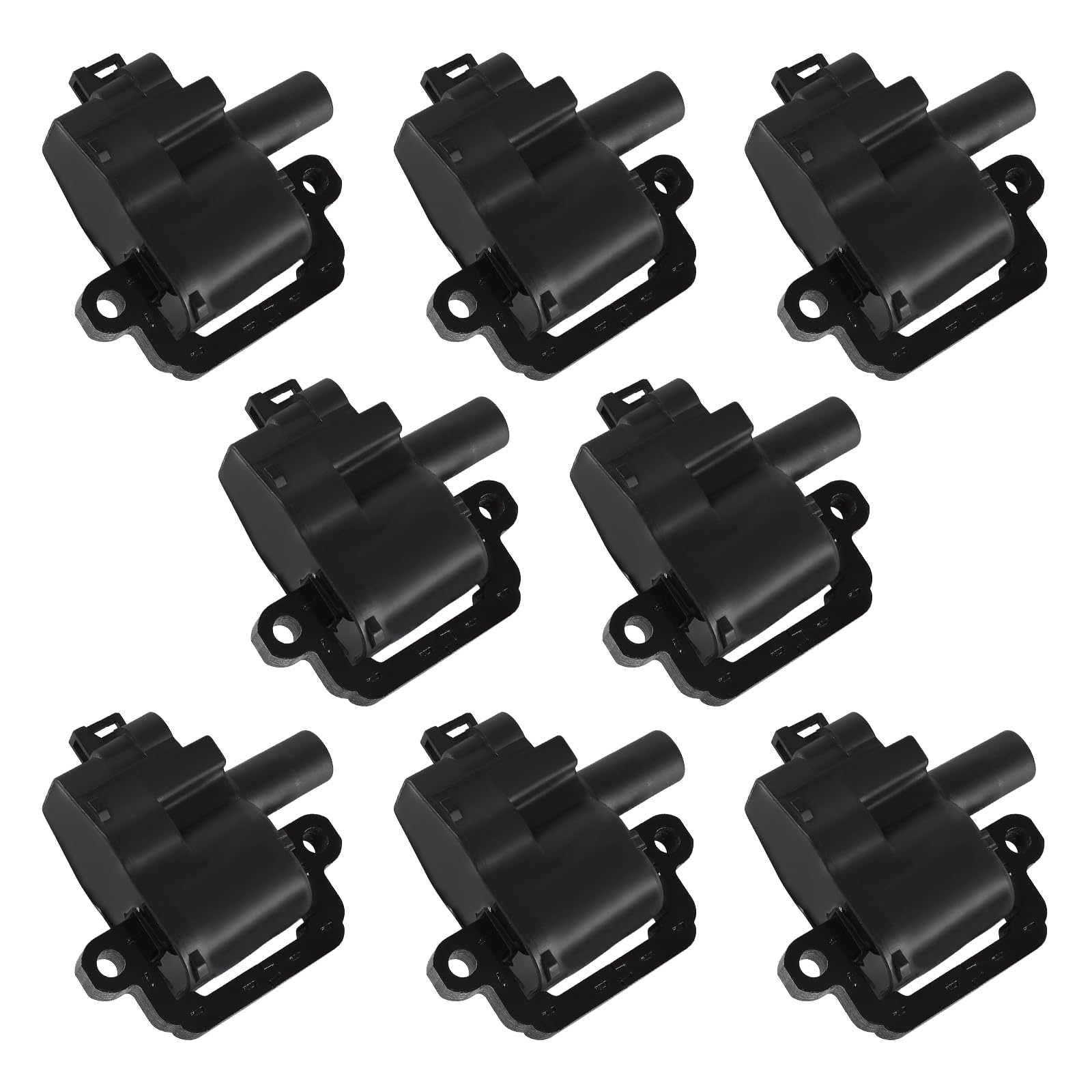 High-Performance Ignition Coil Pack UF192 Replacement for 1998-2005 Cadillac, Chevy Corvette, Silverado, Suburban, GMC Sierra 2500, G3500 Van & Pontiac Firebird V8 5.7L 8.1L - Set of 8 - Perfect for Engine Tune-Ups & Performance Upgrades