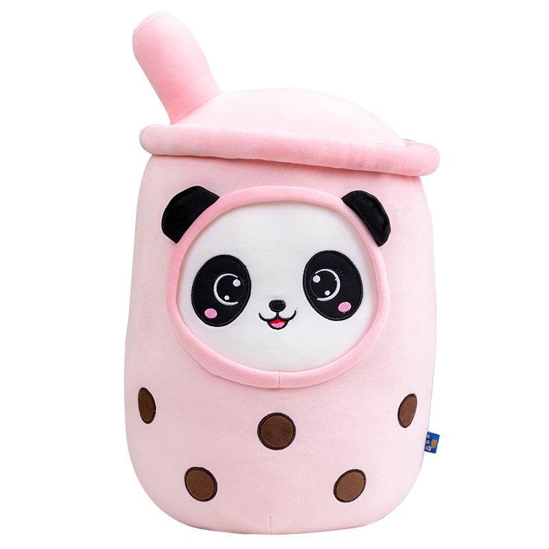 Cute Kawaii Panda in Boba Tea Plush Toy - Adorable Bubble Tea Stuffed Animal for Kids Room Decor, Birthday Gifts & Anime Lovers Collection