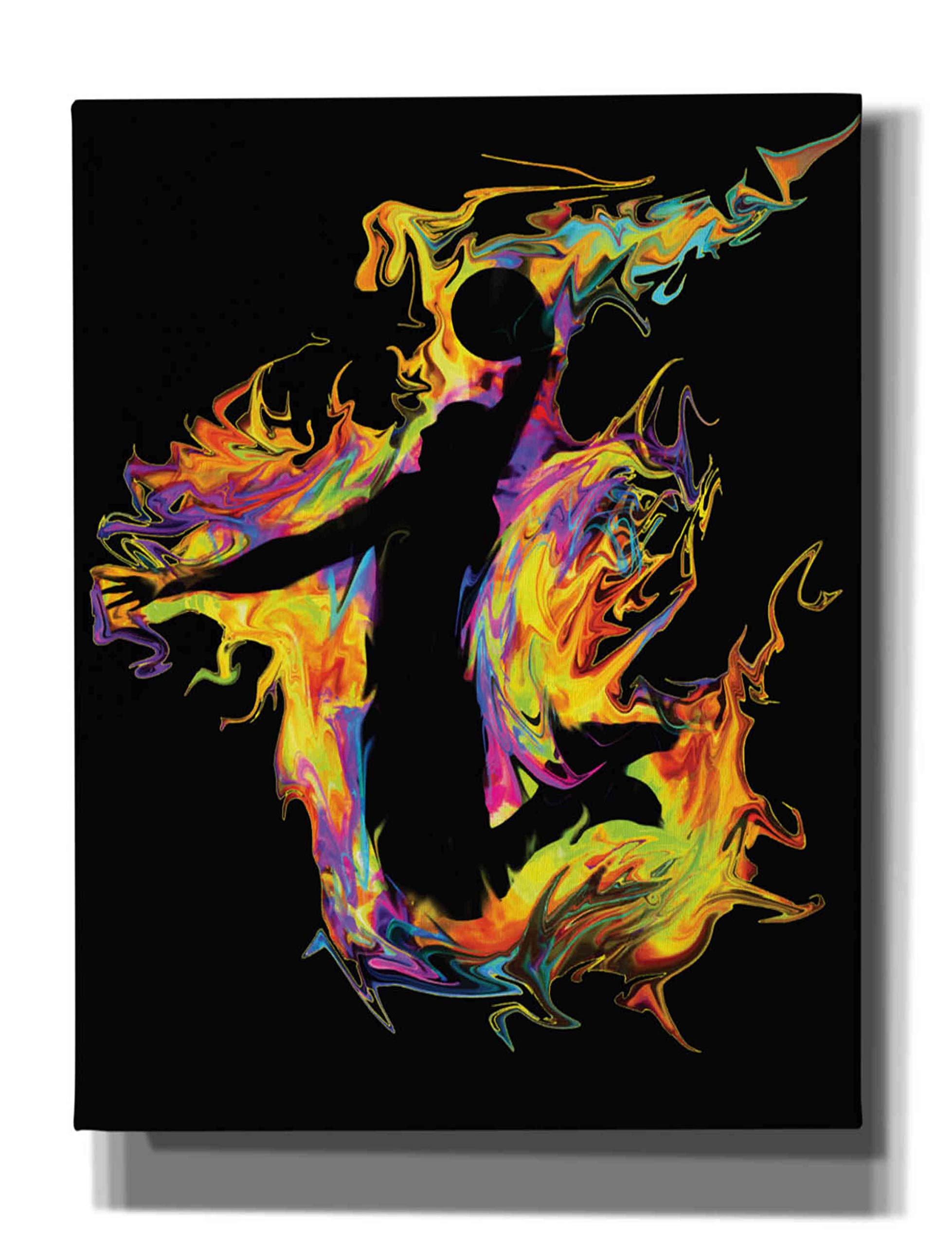 Epic Graffiti 'Slam' by Michael Stewart - 26x34 Inch Modern Canvas Wall Art for Living Room, Bedroom & Office Decor - Urban Street Art Painting for Home & Commercial Spaces