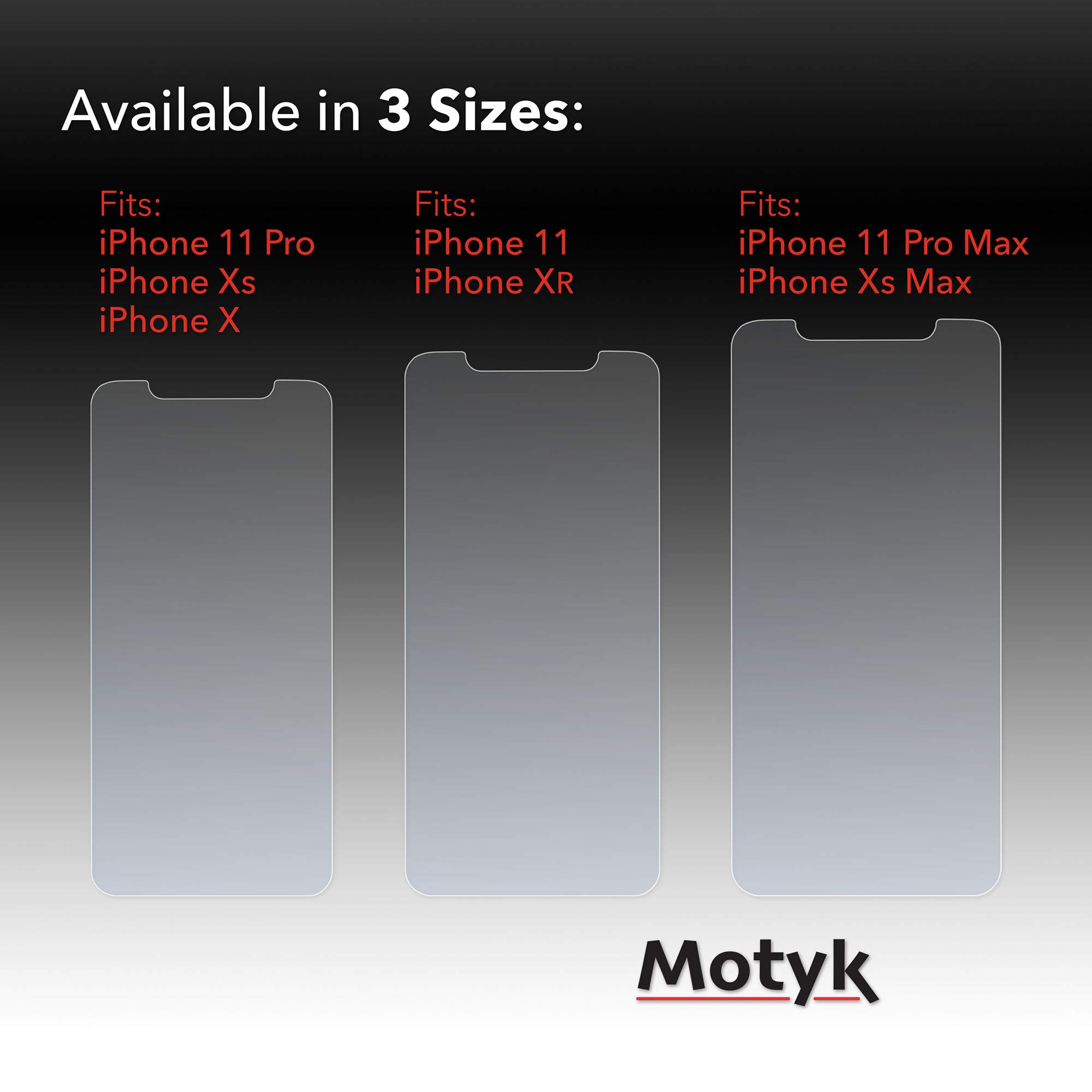 MOTYK Combo Pack: Nano Liquid Screen Protector for All Phones + Tempered Glass for iPhone 11 Pro/Xs/X | Anti-Scratch & Shatterproof Protection | Perfect for Daily Use, Travel & Outdoor Activities