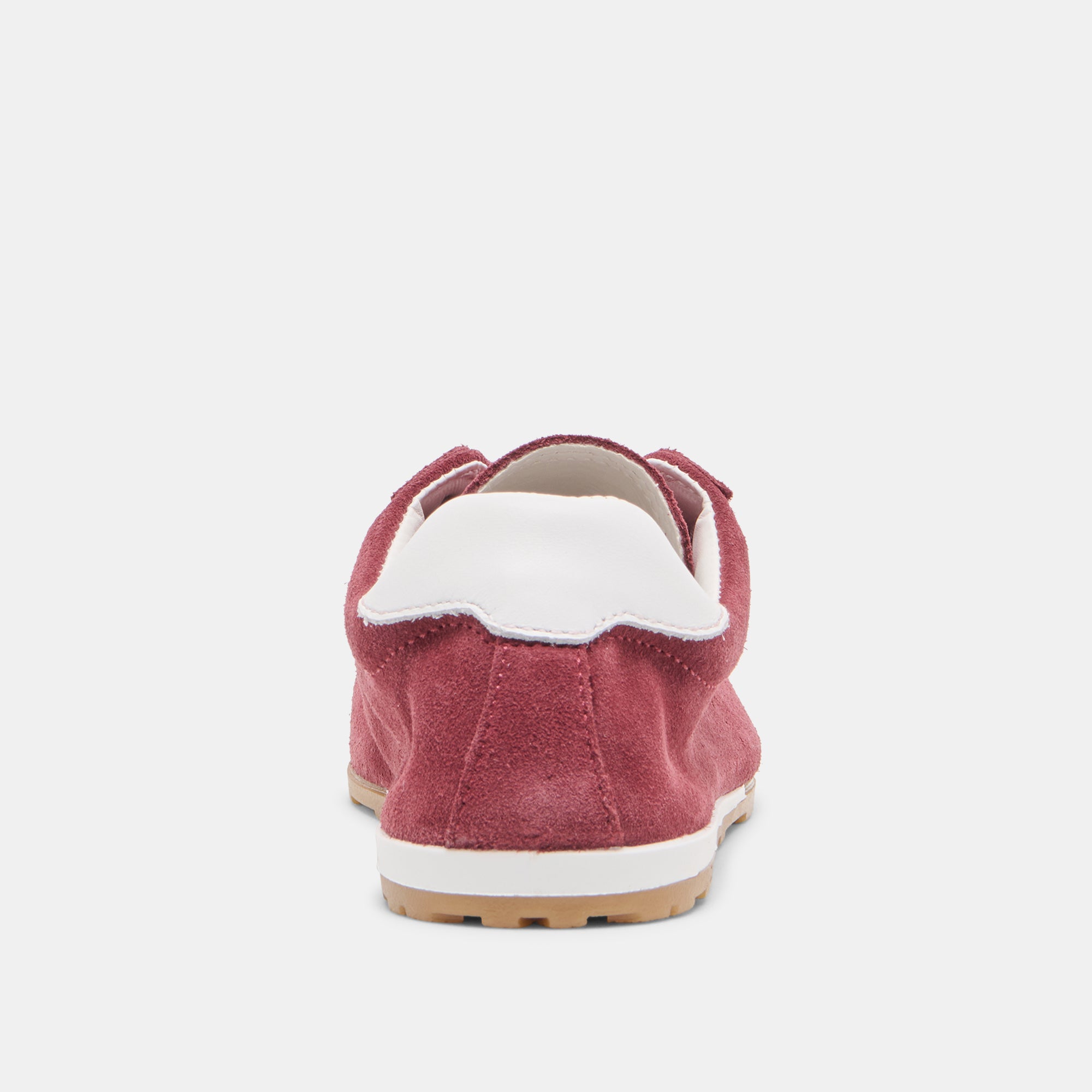 SERINA Women's Burgundy Suede Sneakers - Comfortable Casual Walking Shoes for Work, Travel & Everyday Wear