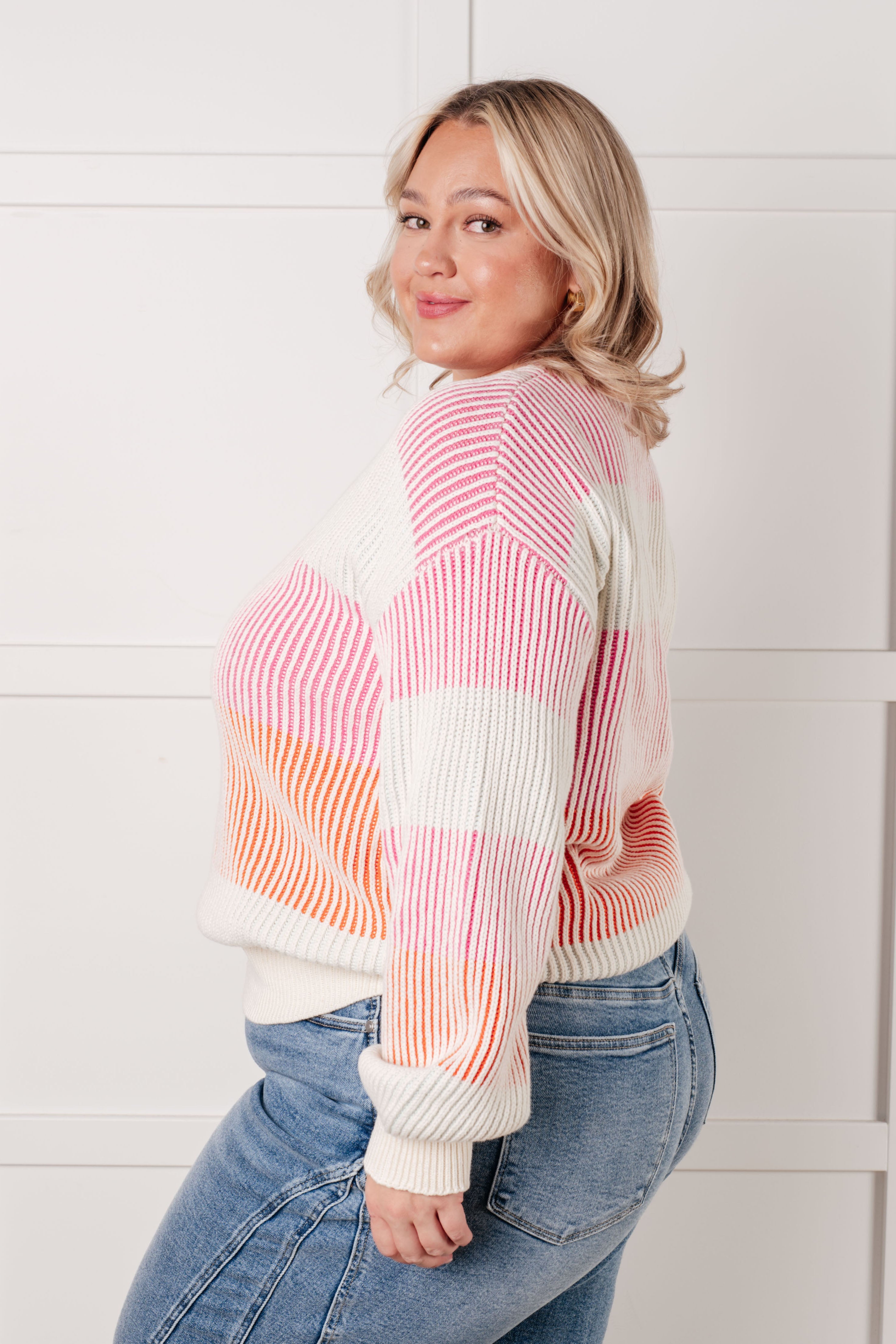 Matchmaker Striped Ribbed Top for Women - Trendy Casual & Layering Tee | Perfect for Everyday Wear, Date Nights & Office Outfits