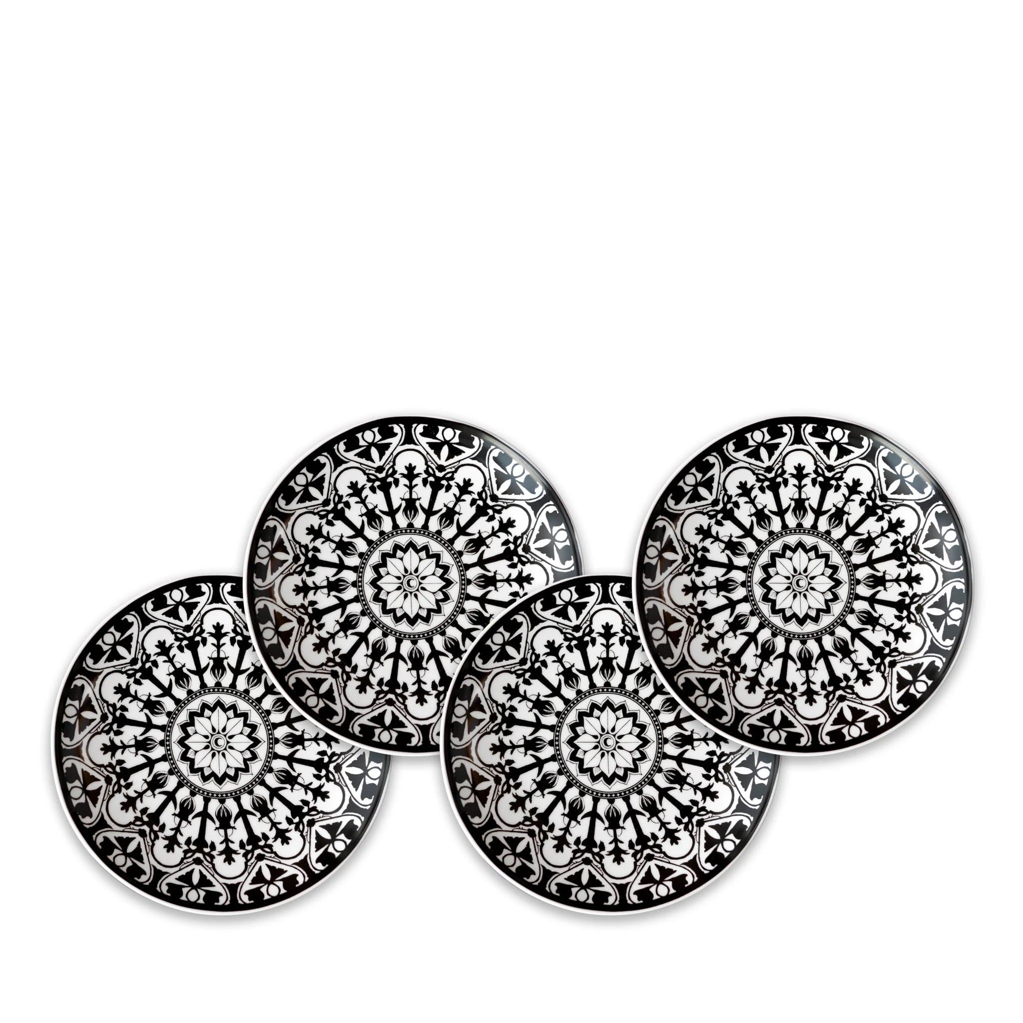Elegant Matriarch Porcelain Canapes Set - 12-Piece Appetizer Plates for Dinner Parties, Wedding Receptions & Holiday Entertaining