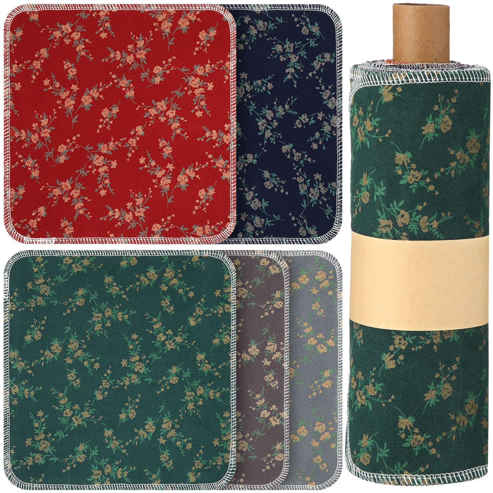 25 Pack Reusable Paper Towels - Eco-Friendly Washable Cotton Towels for Kitchen, Bathroom & Cleaning | Absorbent, Durable & Sustainable (Atayal Flower Design) | Perfect for Daily Cleaning, Dish Drying & Spill Absorption