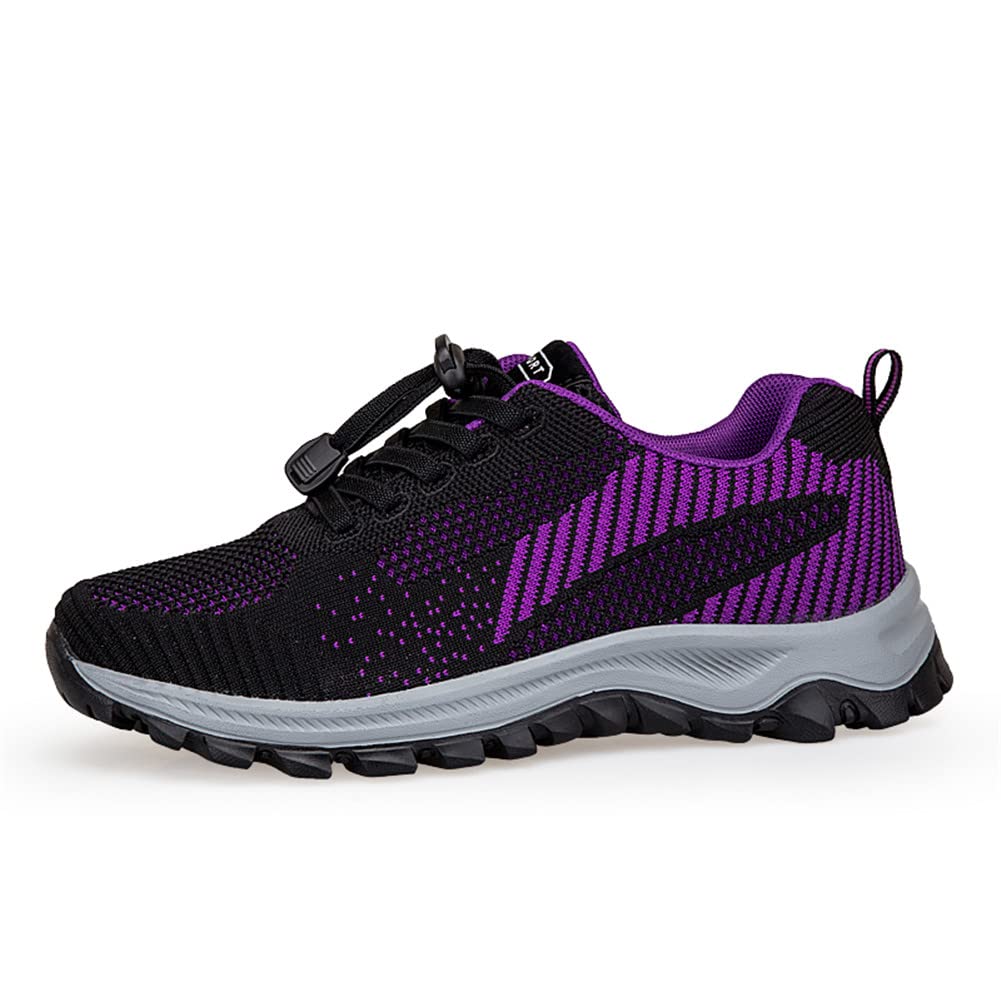 **LEADER SHOW Women's Comfortable Walking Shoes – Non-Slip Fitness Tennis Flats with Adjustable Strap – Casual Sneakers for Workout, Travel & Everyday Wear**
