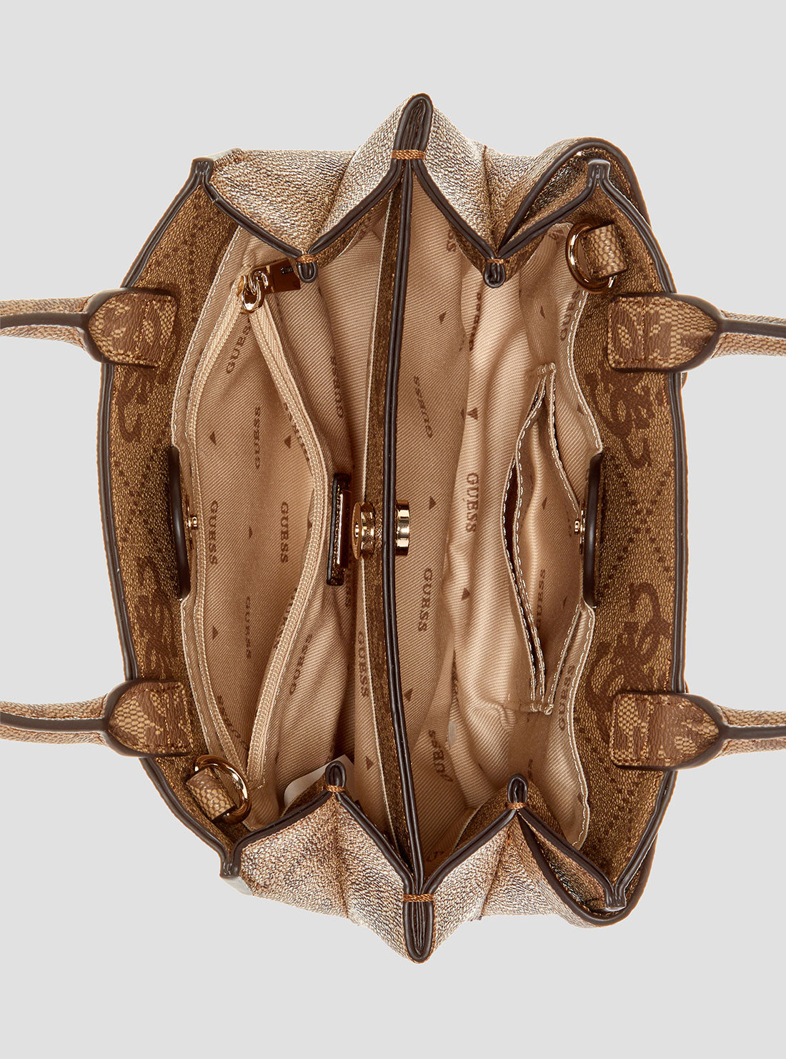 Lorelei Mini Satchel Bag - Brown Leather Crossbody Purse with Logo for Women | Perfect for Work, Travel & Everyday Use