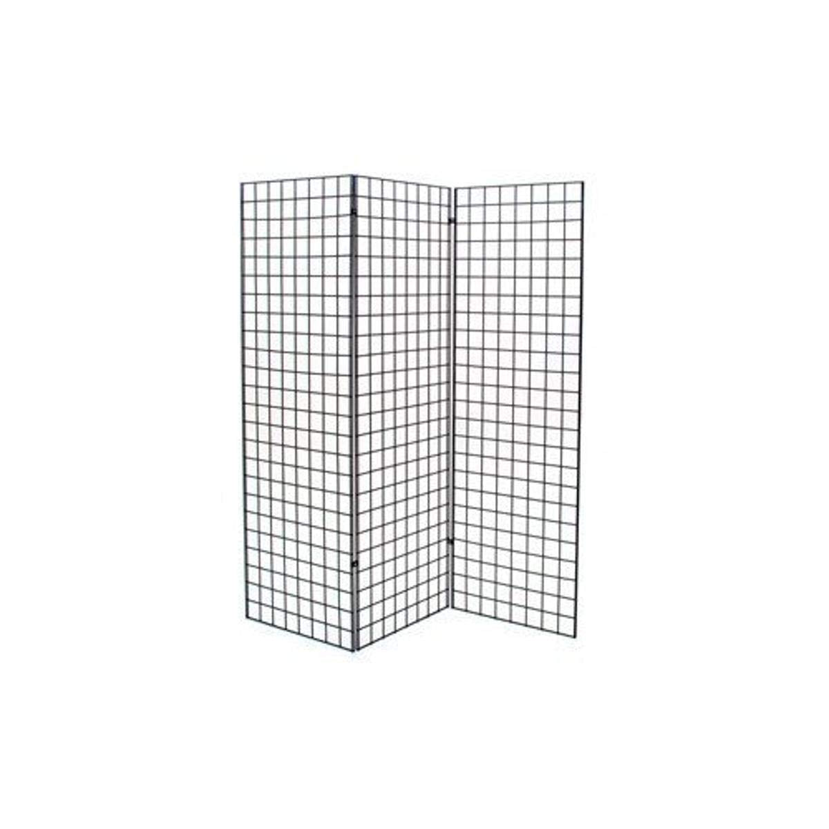 Premium Black Finished Z Unit with 3PCS 1900B & 6PCS 1904B - 3 Panels (2'x6') for Retail Display & Store Organization | Perfect for Clothing Racks, Trade Shows & Boutique Merchandising