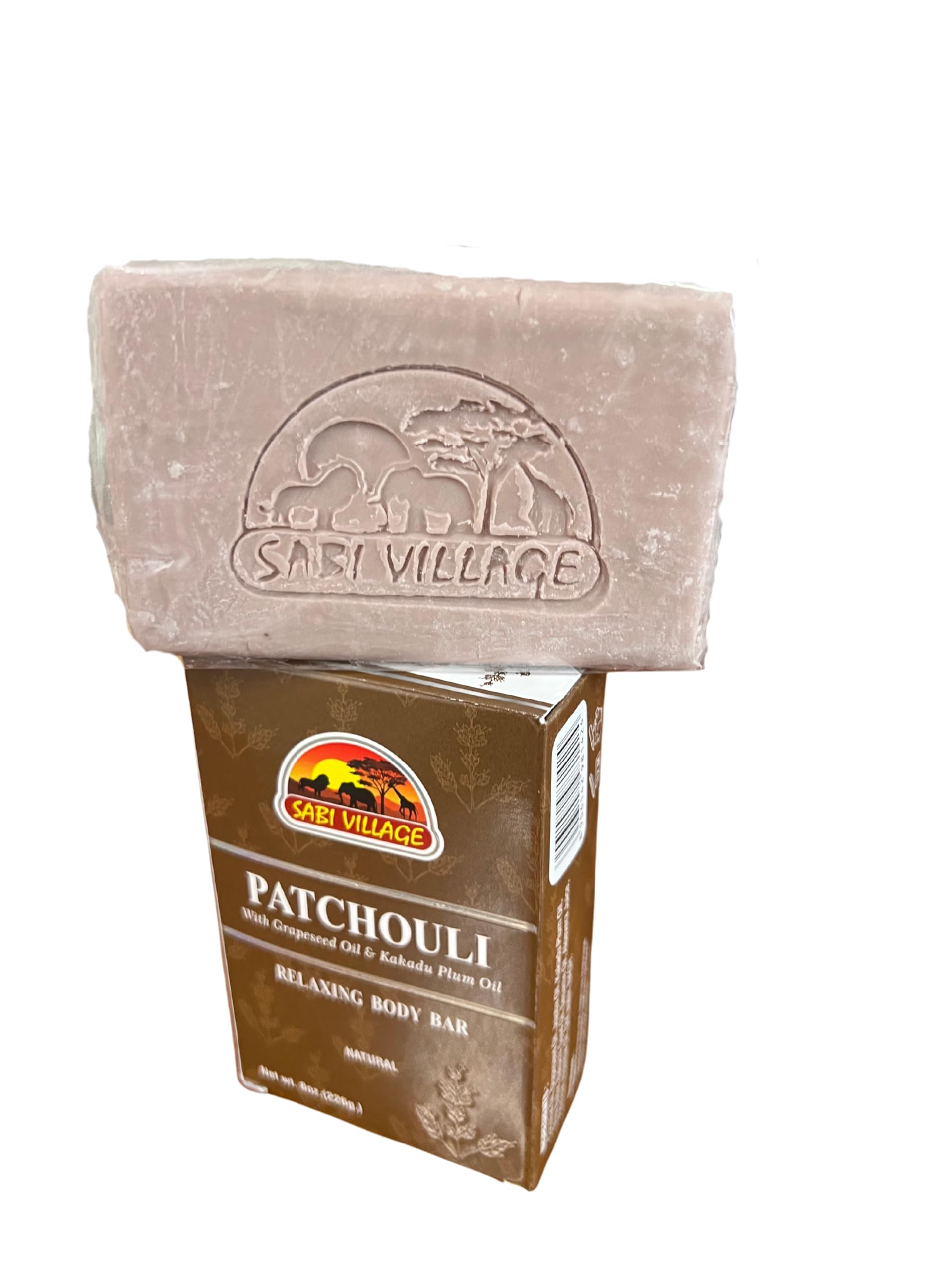 **Organic Patchouli Relaxing Body Bar with Grapeseed & Kakadu Plum Oil – 8 oz (3 Pack) – Moisturizing & Aromatherapy for Stress Relief & Self-Care**    *Use Cases: Perfect for spa days, meditation, yoga sessions, or as a luxurious gift for relaxation lovers.*