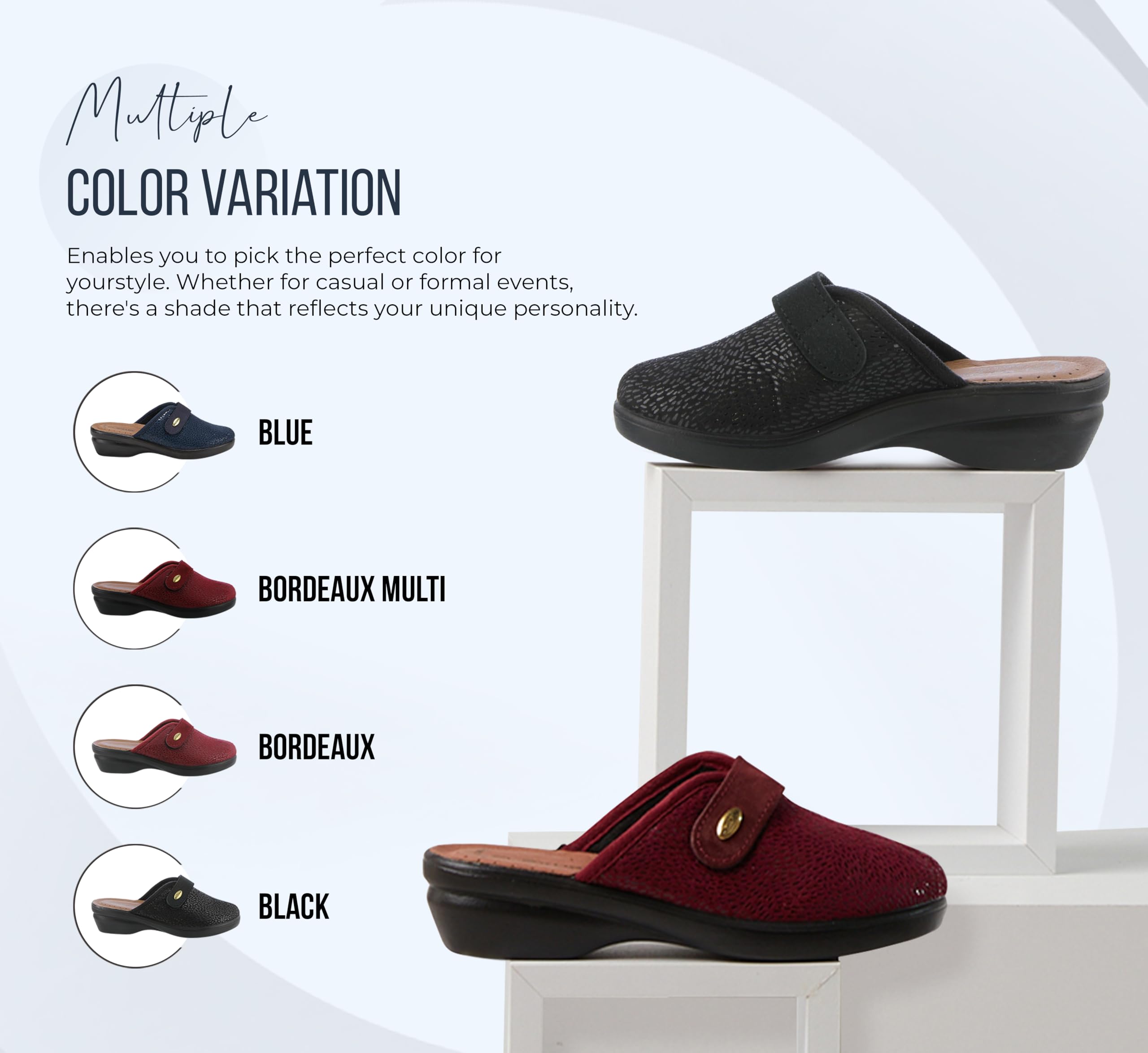 Spring Step Women's Merula Mule - Comfortable Slip-On Shoes for Women, Casual & Dressy Loafers with Arch Support - Perfect for Office, Travel & Everyday Wear