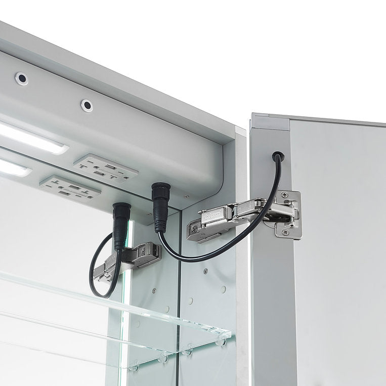 Aquadom Signature Royale 30x36 Inch LED Lighted Bathroom Medicine Cabinet - Modern Mirror with Storage for Vanity, Makeup & Essentials - Perfect for Home, Spa & Hotel Bathrooms