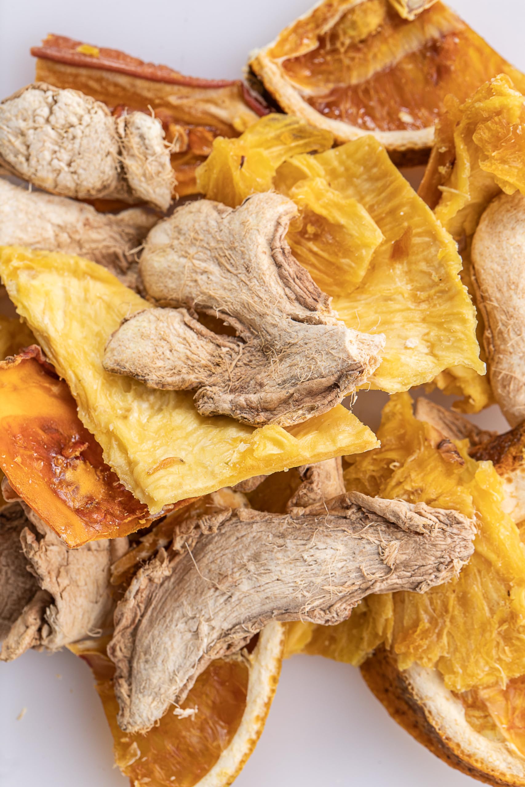 Moosa Inmune Citric Exotic Dried Fruit Tea Mix - Ginger, Pineapple, Orange & Tamarillo Infusion | Caffeine-Free, Vegan, Gluten-Free | Perfect for Hot Tea, Iced Tea, Cocktails & Mocktails - Pack of 6