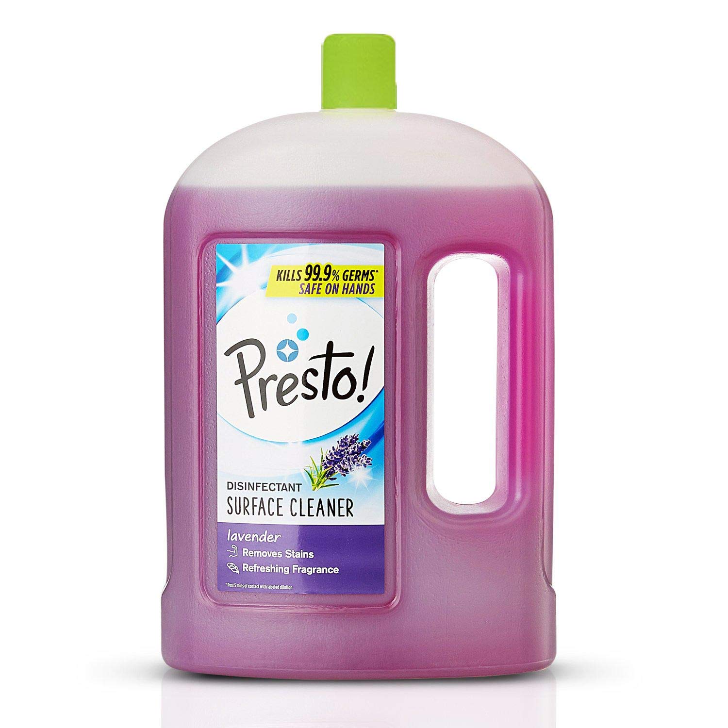 Presto! Lavender Disinfectant Surface & Floor Cleaner 2L + Lemon Bathroom Disinfectant Cleaner 1L - Multi-Purpose Cleaning Kit for Home, Kitchen & Bathroom - Kills 99.9% Germs & Bacteria