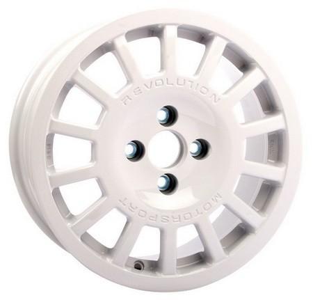 Revolution 15x6.5 Rally GR14 4x114.3 White Wheels for Mitsubishi EVO 1-3 - Perfect for Street Racing & Performance Upgrades